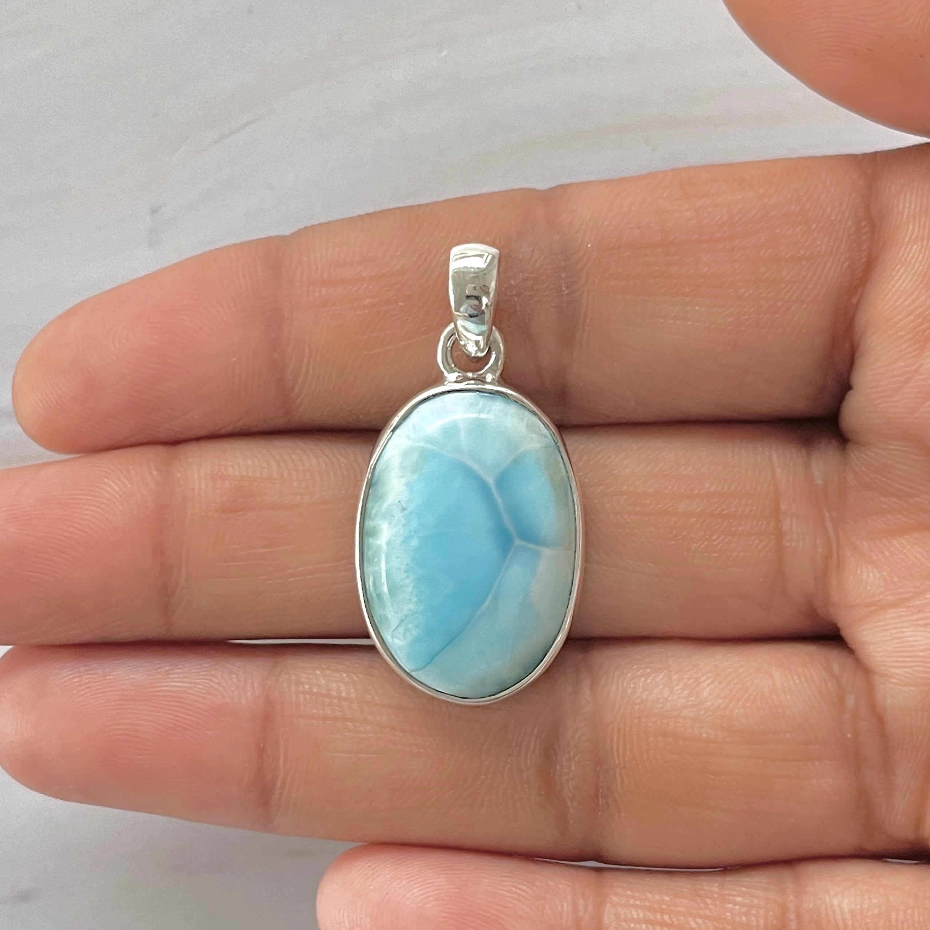 Larimar Pendant-(LAR-1-390)