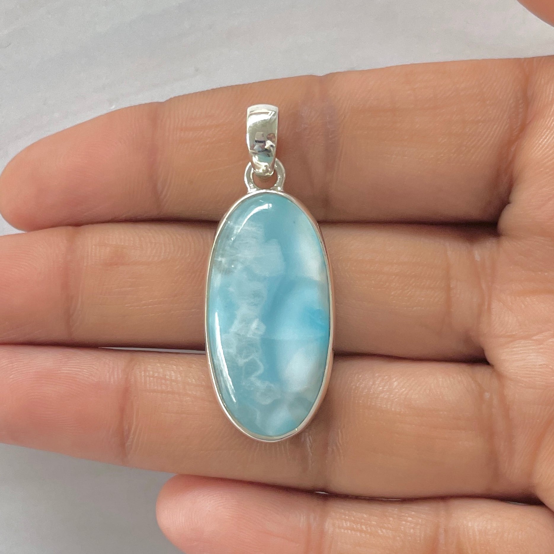 Larimar Pendant-(LAR-1-393)