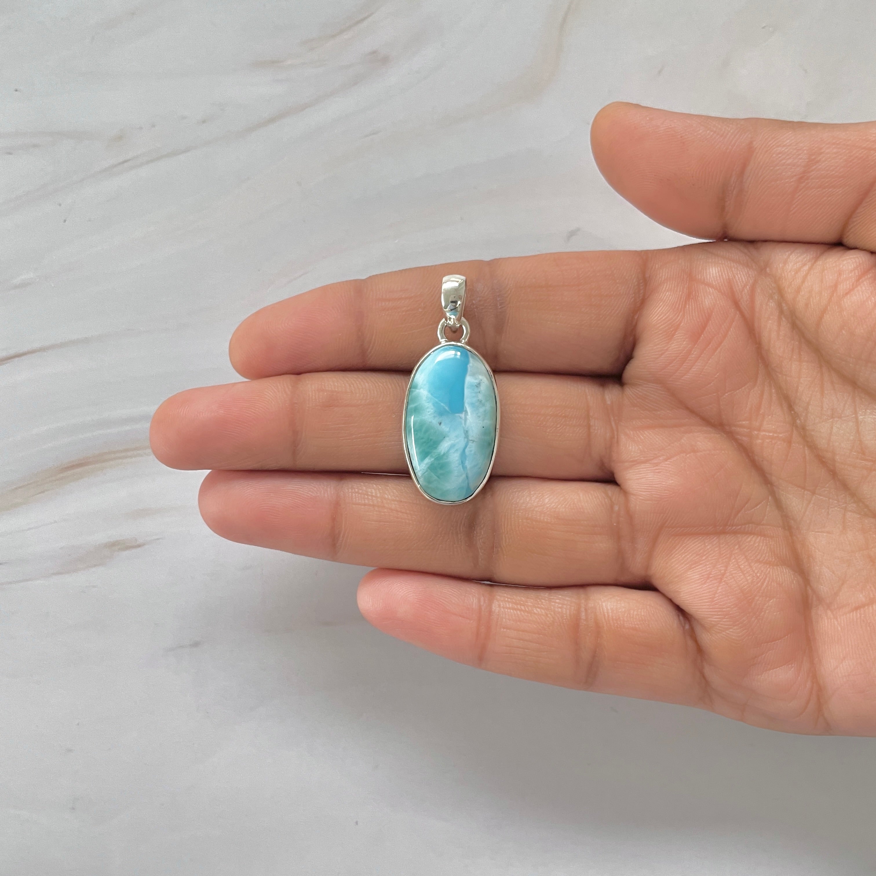 Larimar Pendant-(LAR-1-394)