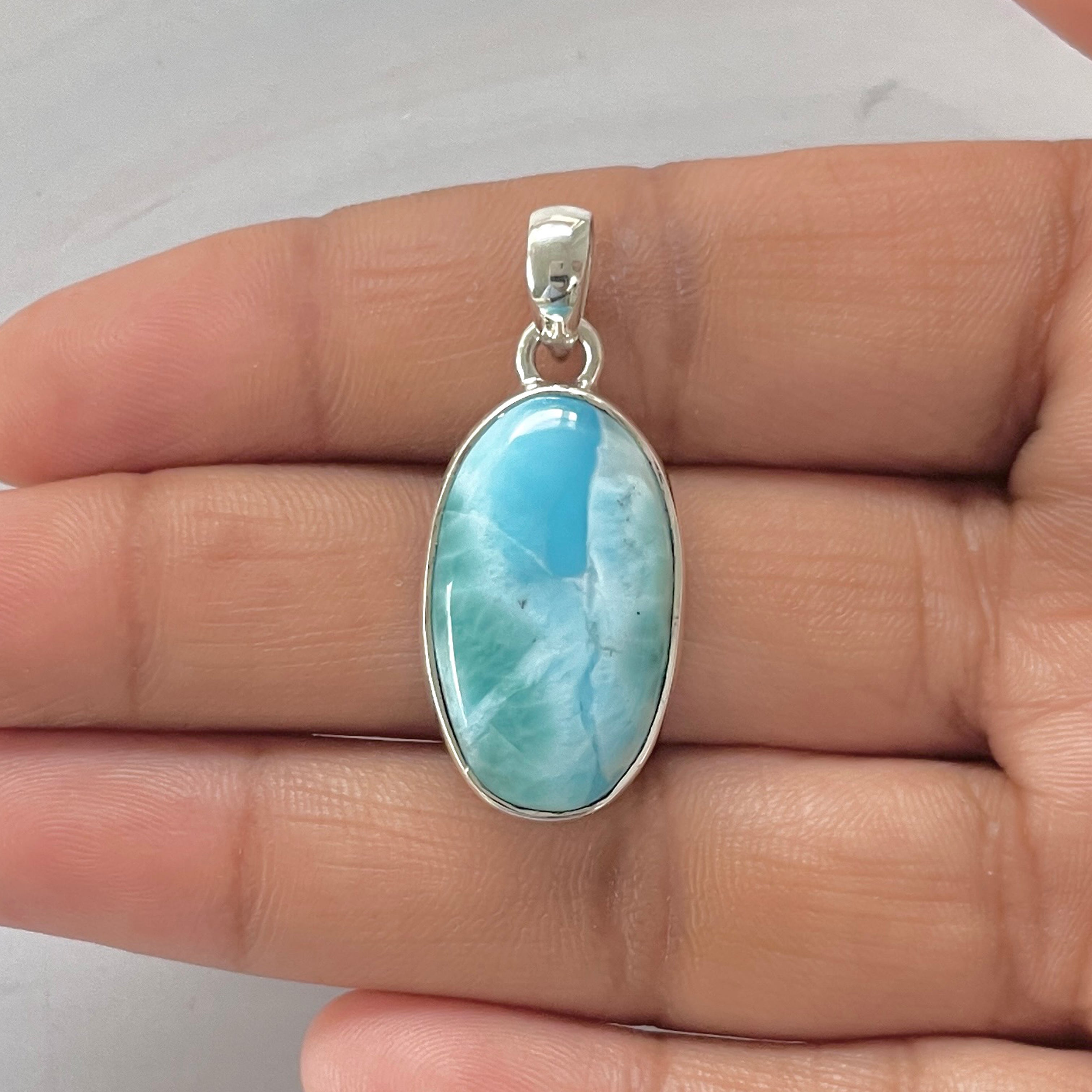 Larimar Pendant-(LAR-1-394)