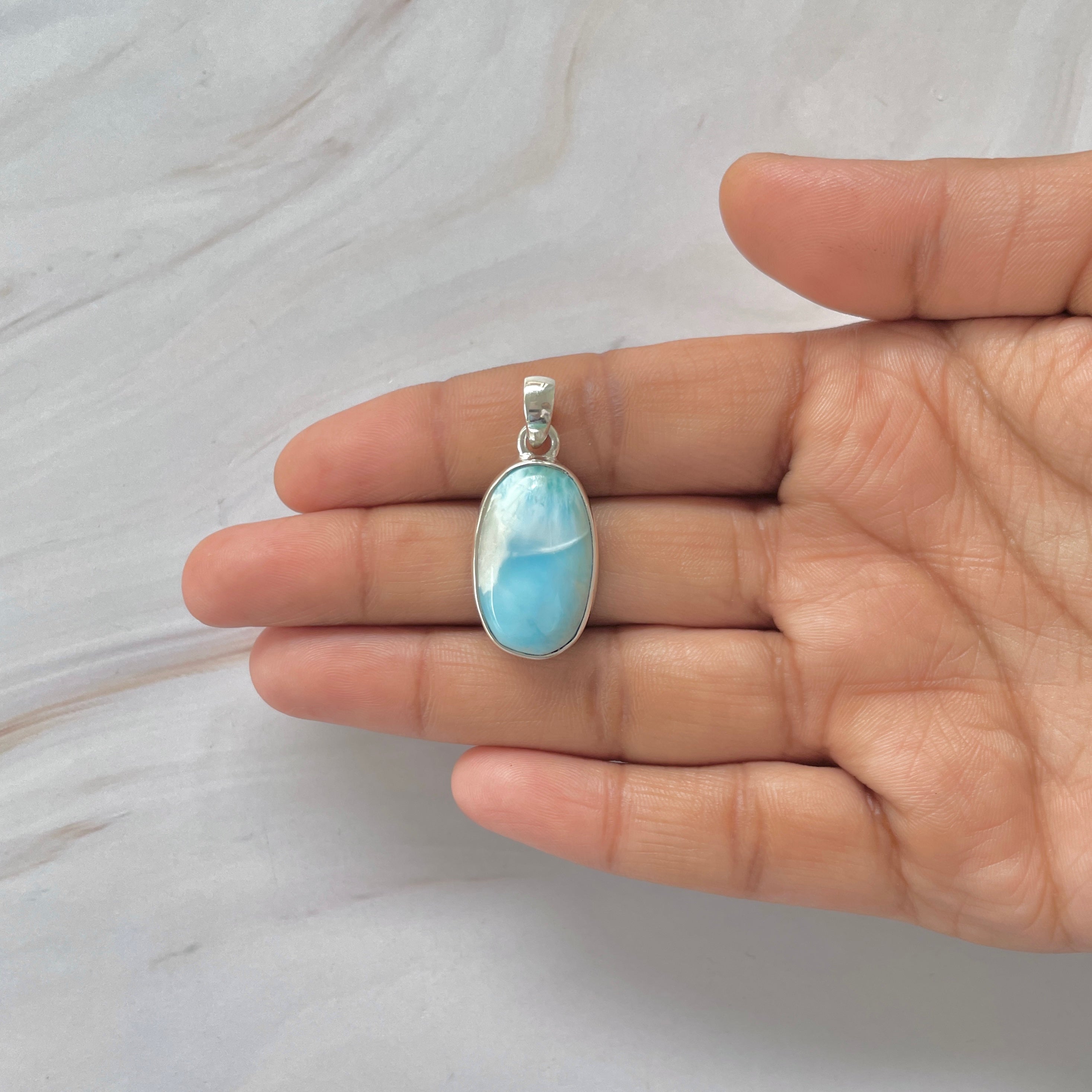 Larimar Pendant-(LAR-1-413)