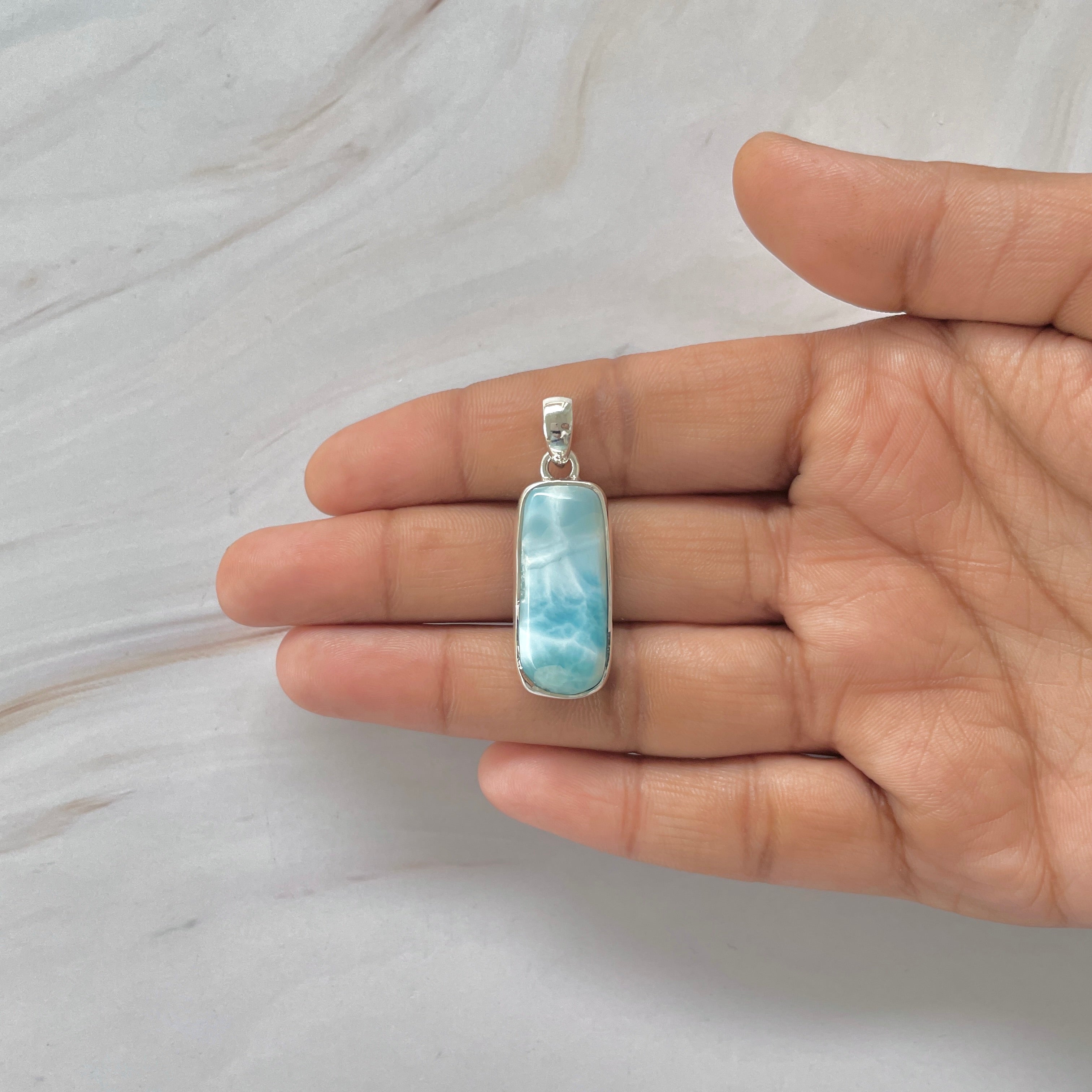 Larimar Pendant-(LAR-1-414)