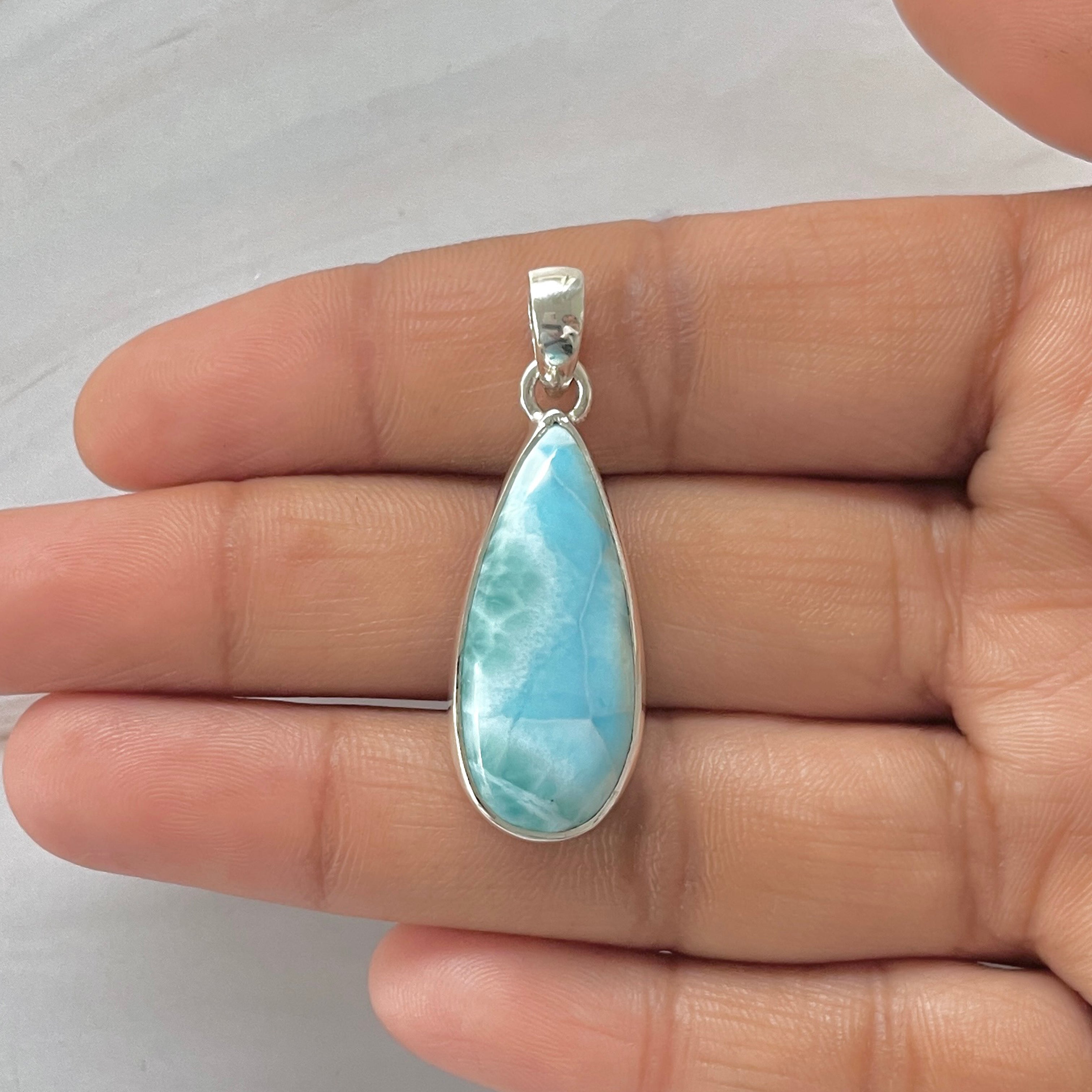 Larimar Pendant-(LAR-1-418)