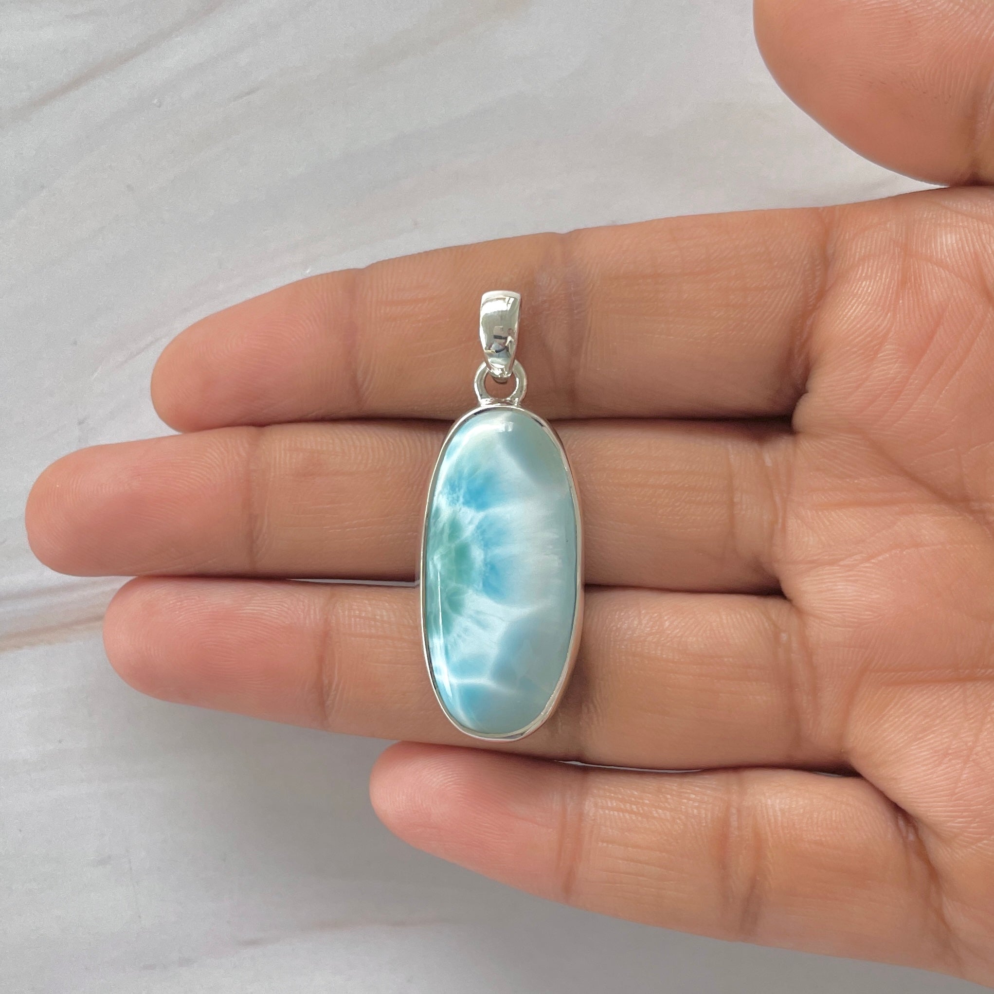 Larimar Pendant-(LAR-1-424)