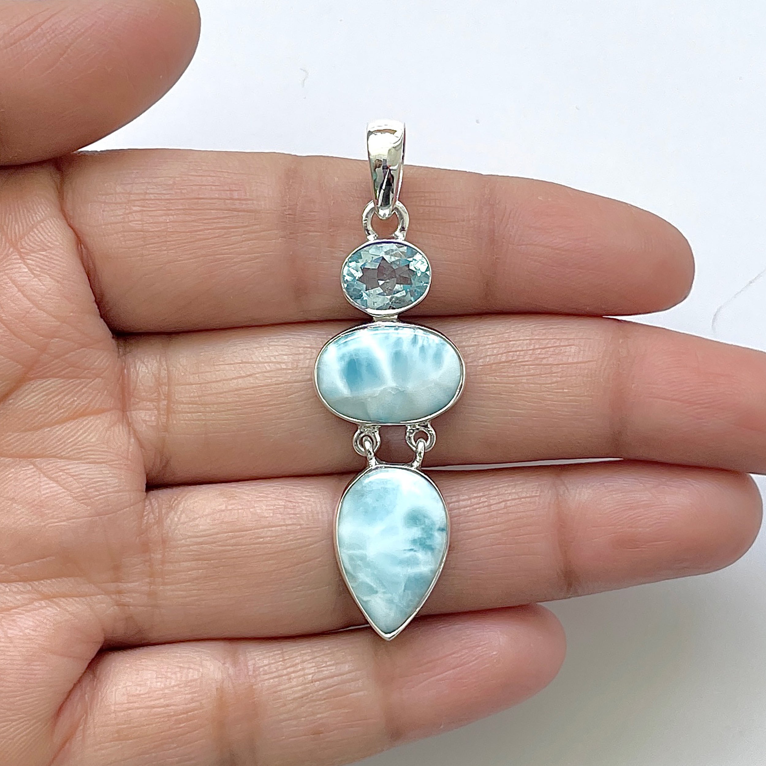 Larimar Pendant-(LAR-1-46)