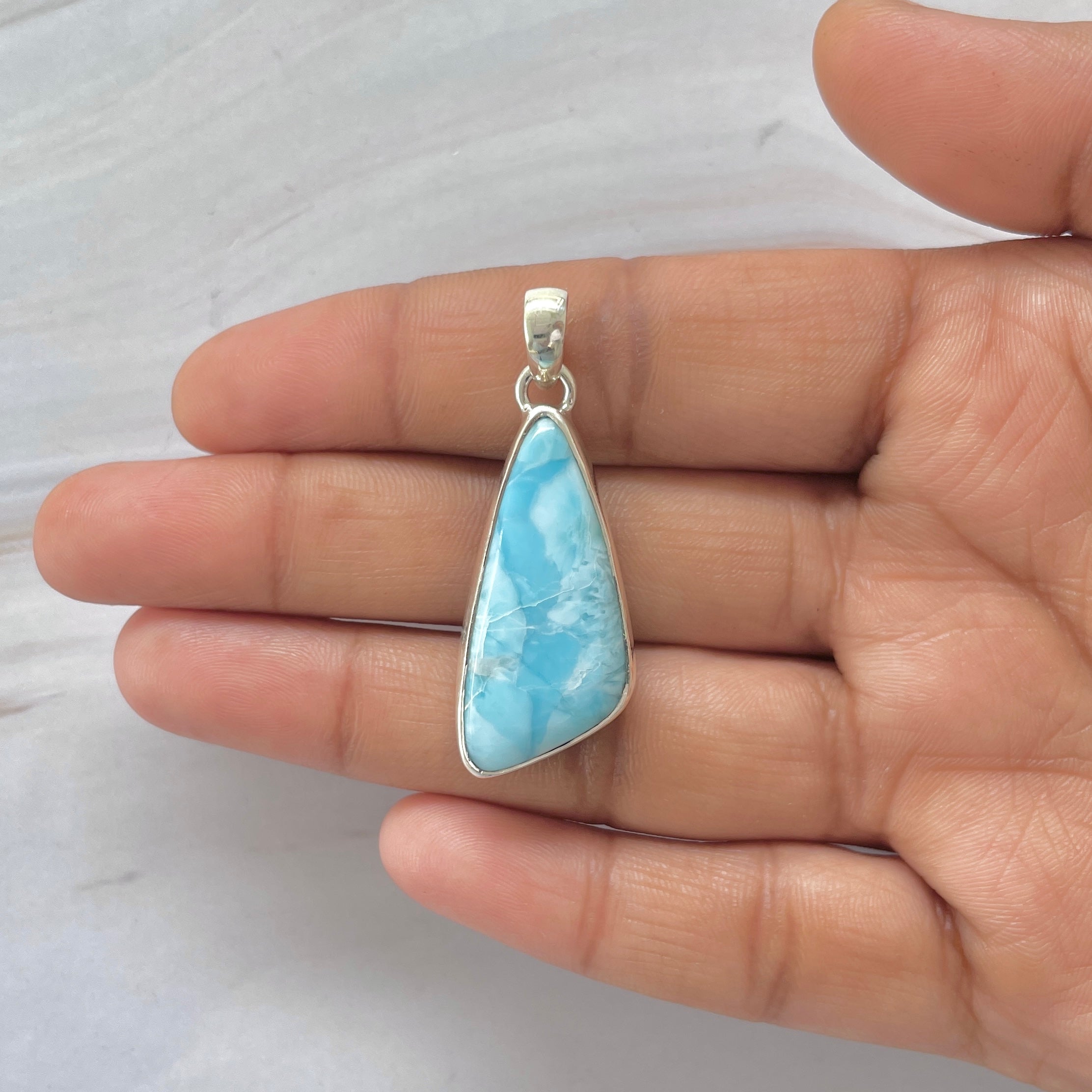 Larimar Pendant-(LAR-1-464)