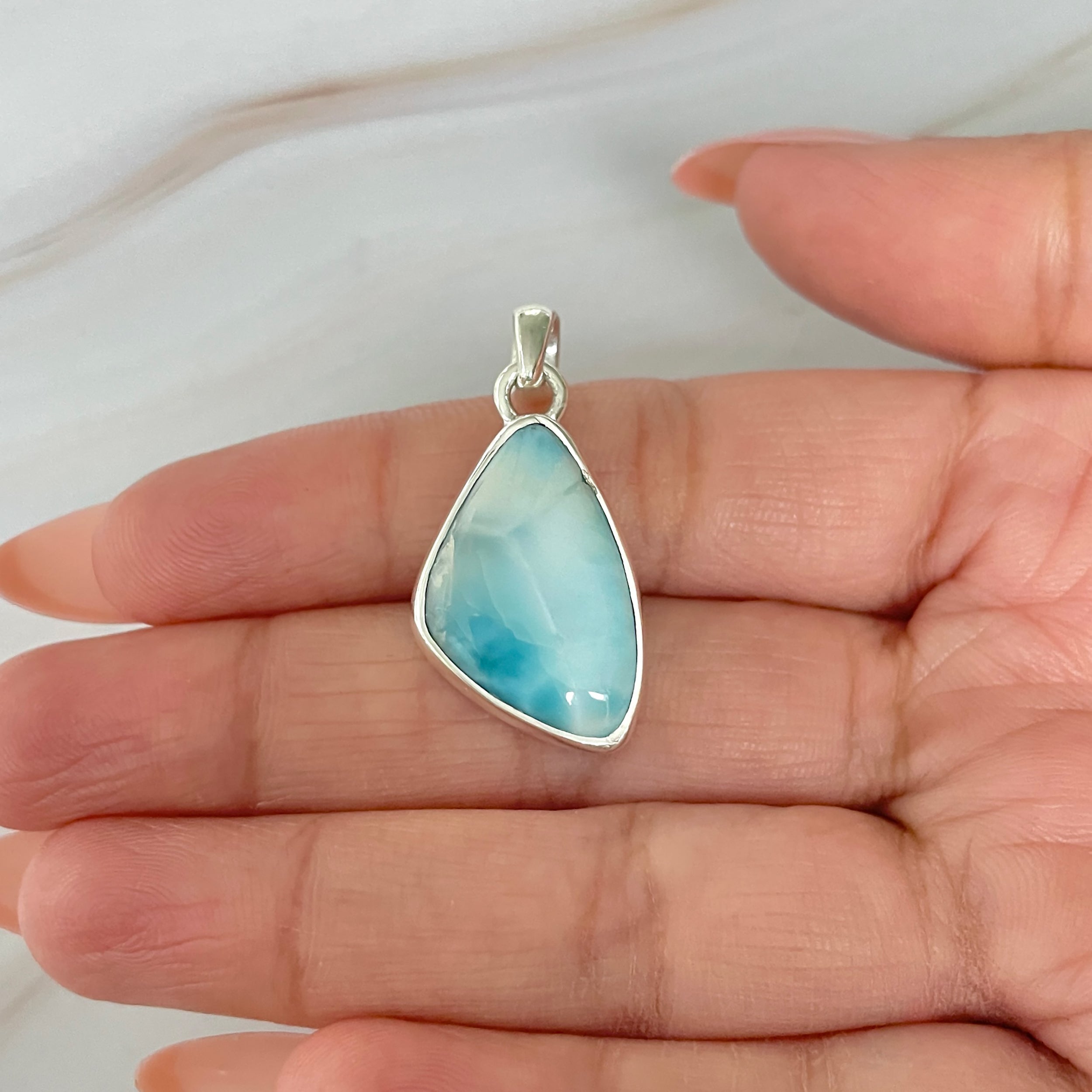 Larimar Pendant-(LAR-1-469)