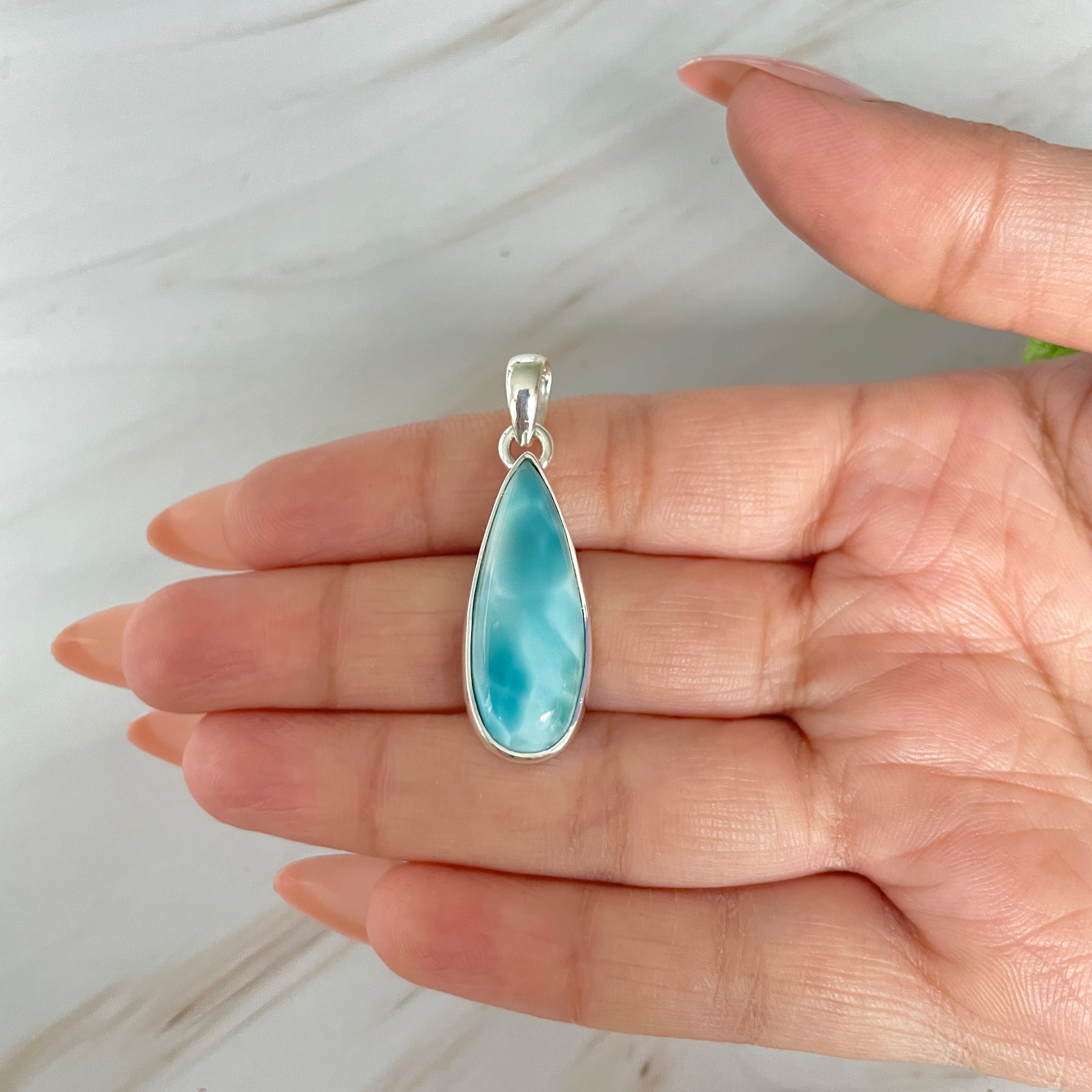 Larimar Pendant-(LAR-1-476)