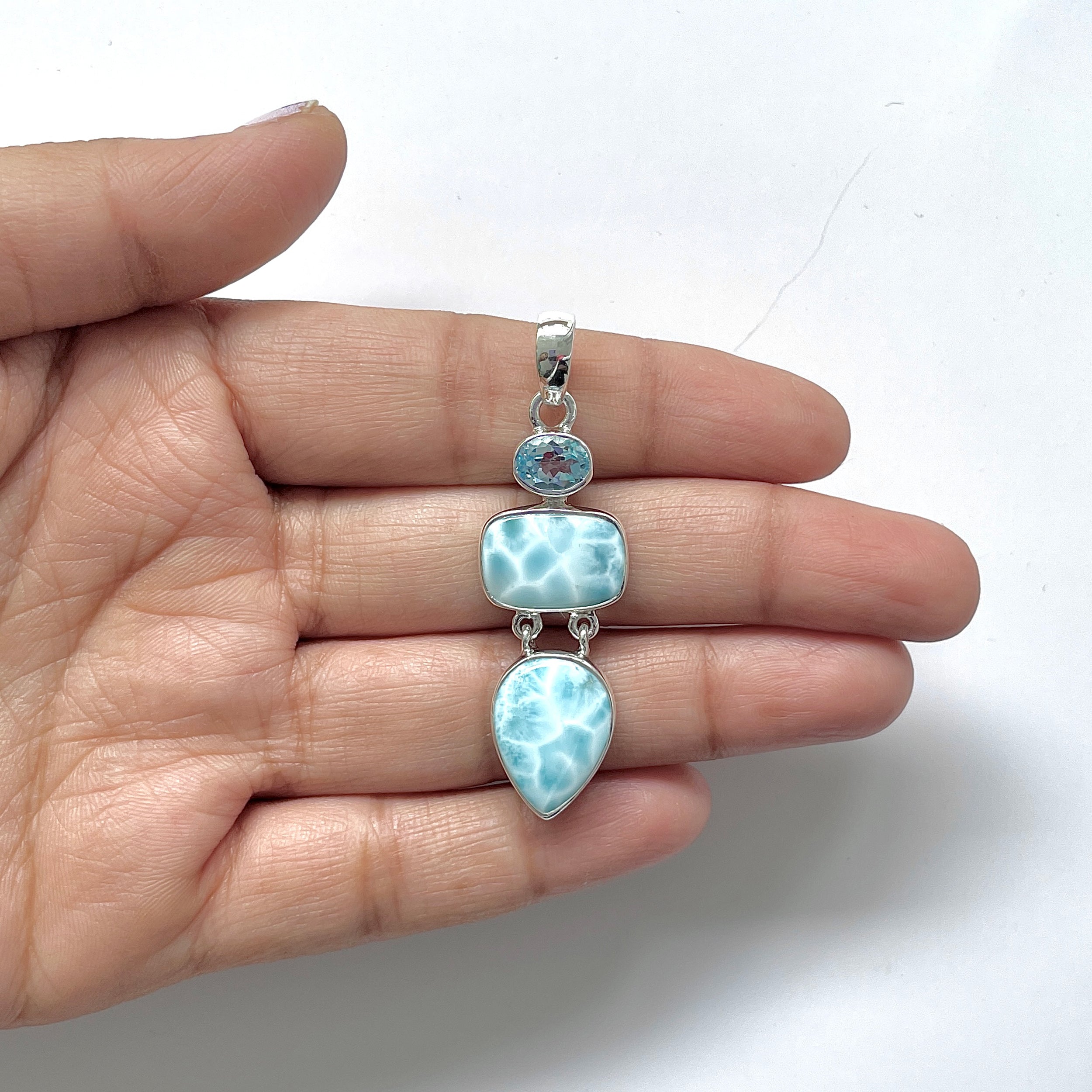 Larimar Pendant-(LAR-1-90)