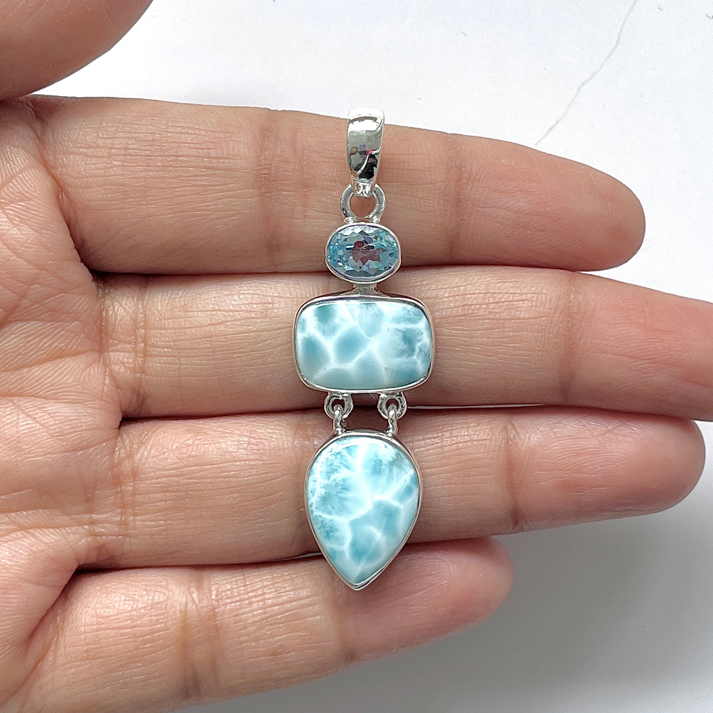 Larimar Pendant-(LAR-1-90)