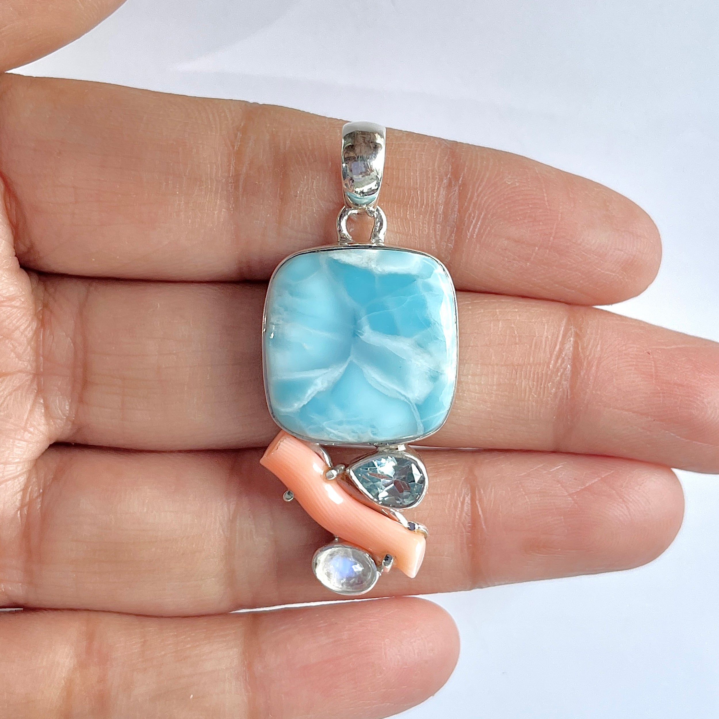 Larimar Pendant-(LAR-1-96)