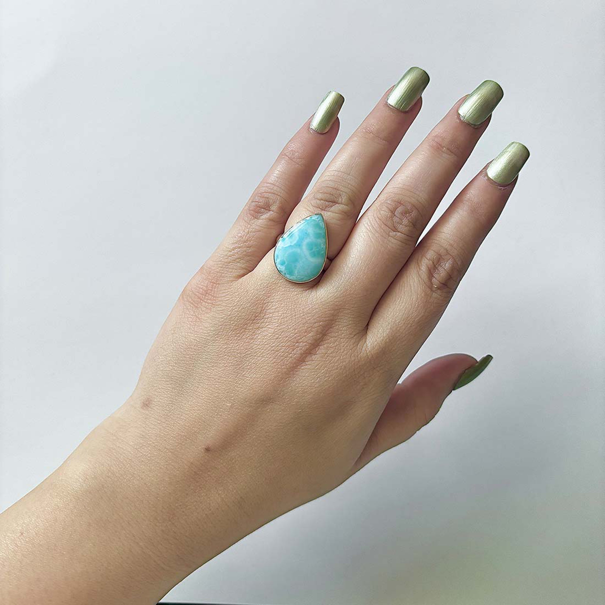 Larimar Ring-(LAR-2-10)