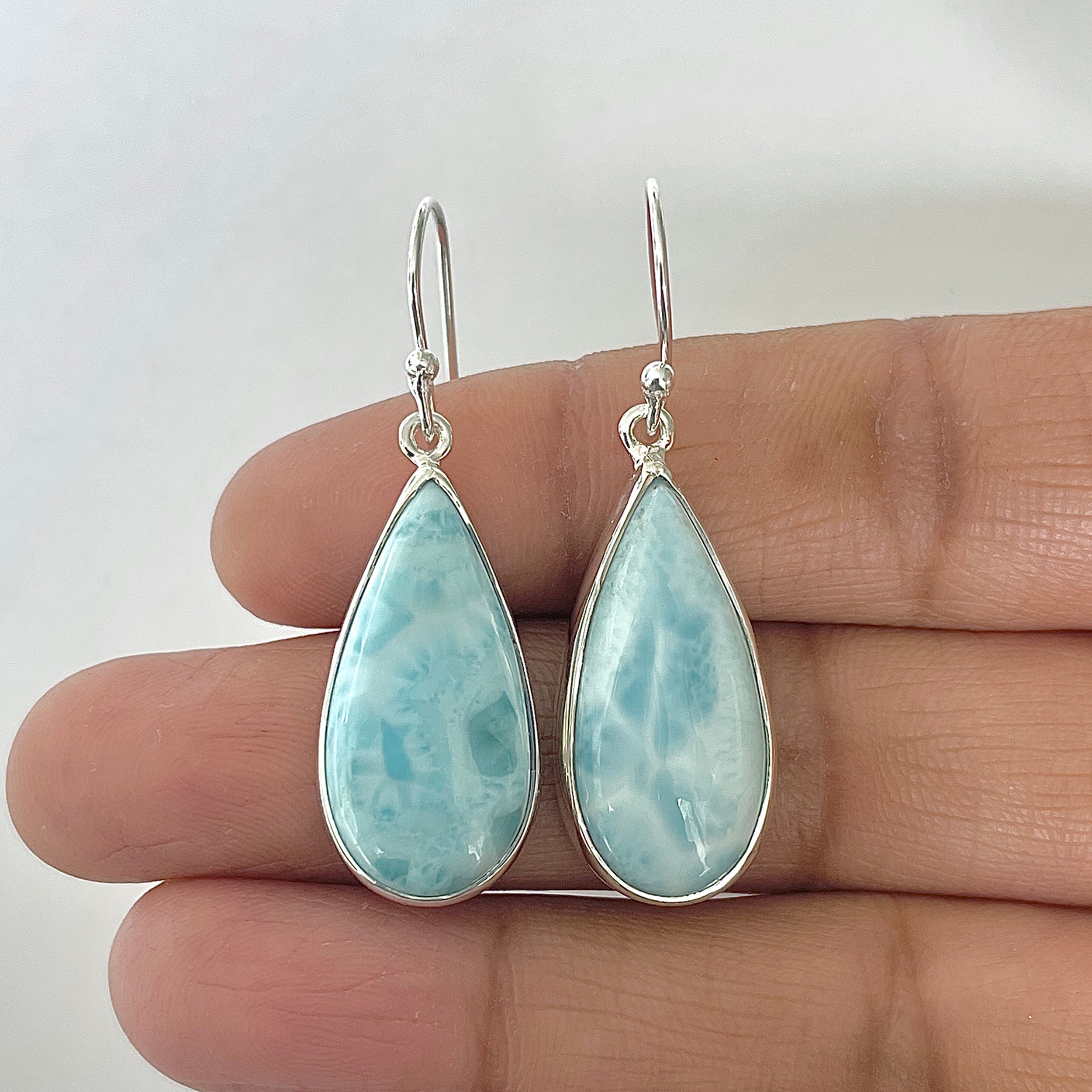 Larimar Earring-(LAR-3-10)