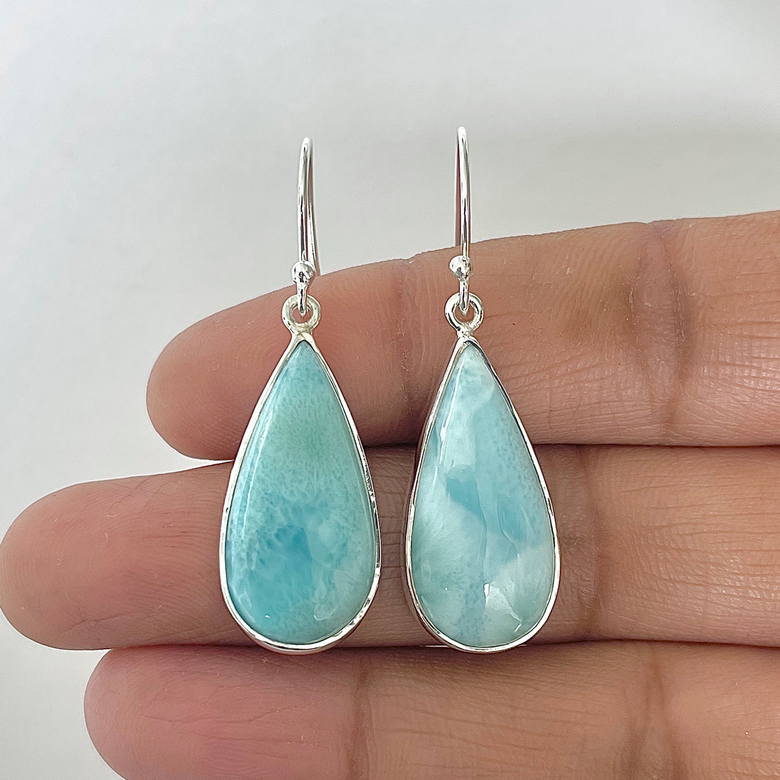Larimar Earring-(LAR-3-11)