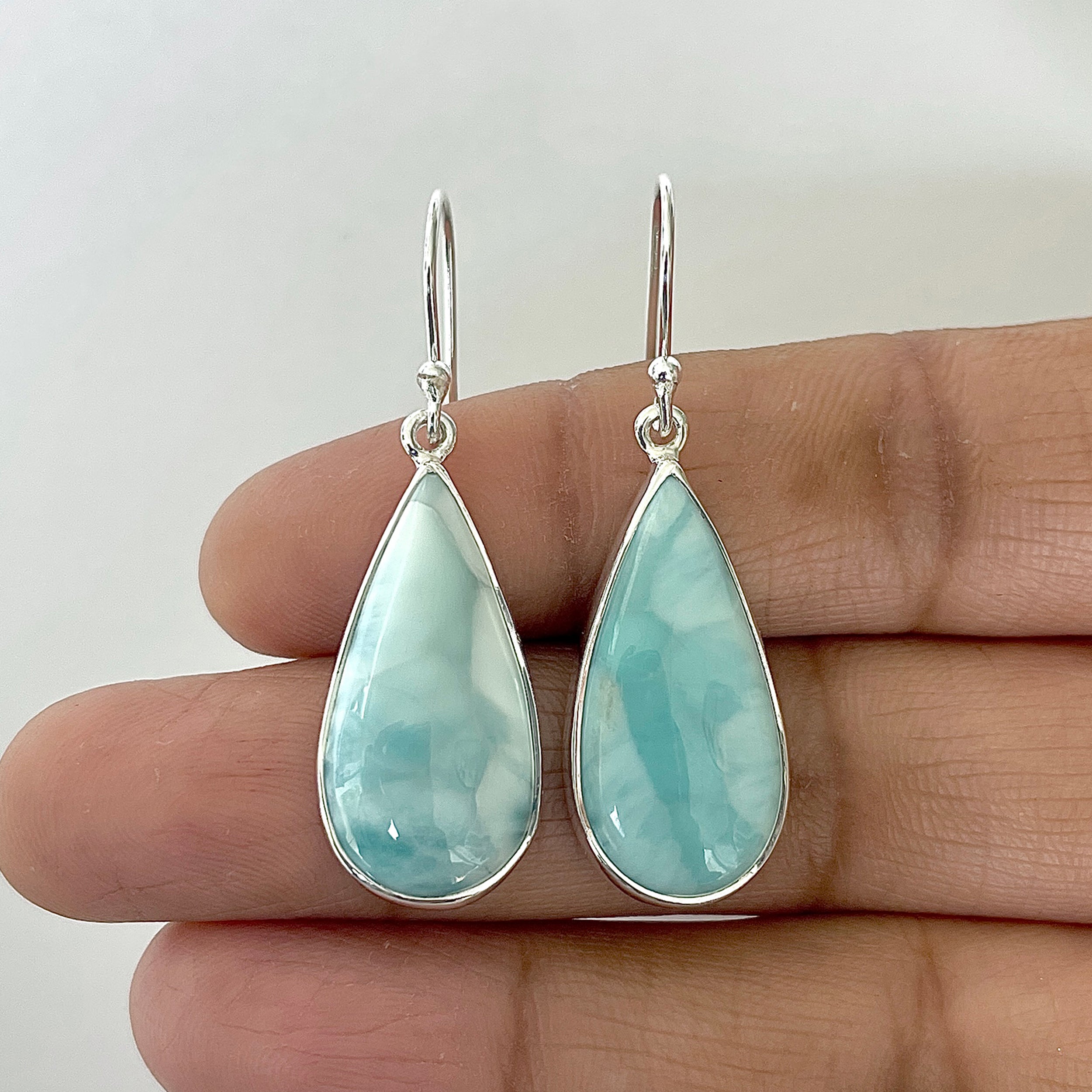 Larimar Earring-(LAR-3-16)