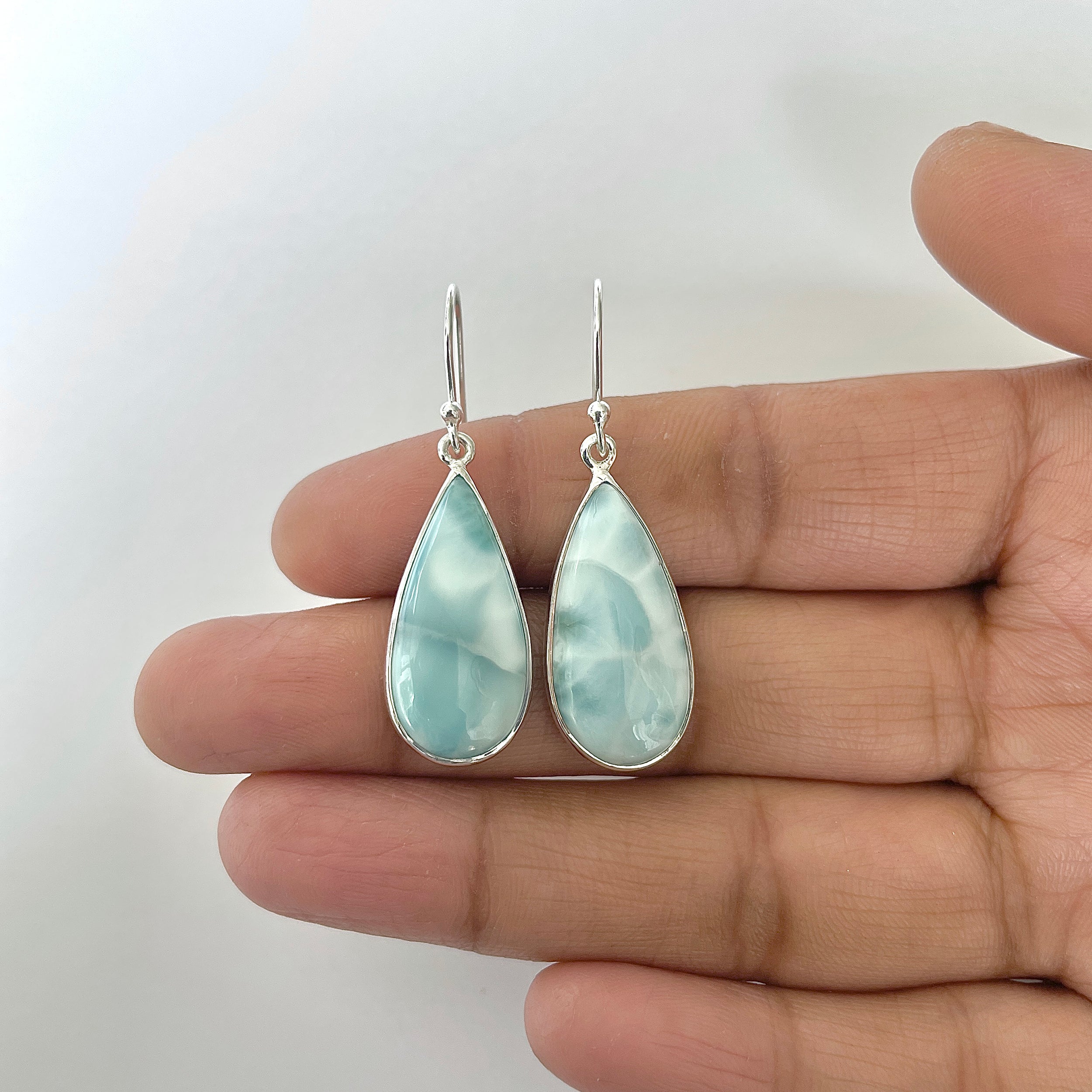 Larimar Earring-(LAR-3-19)