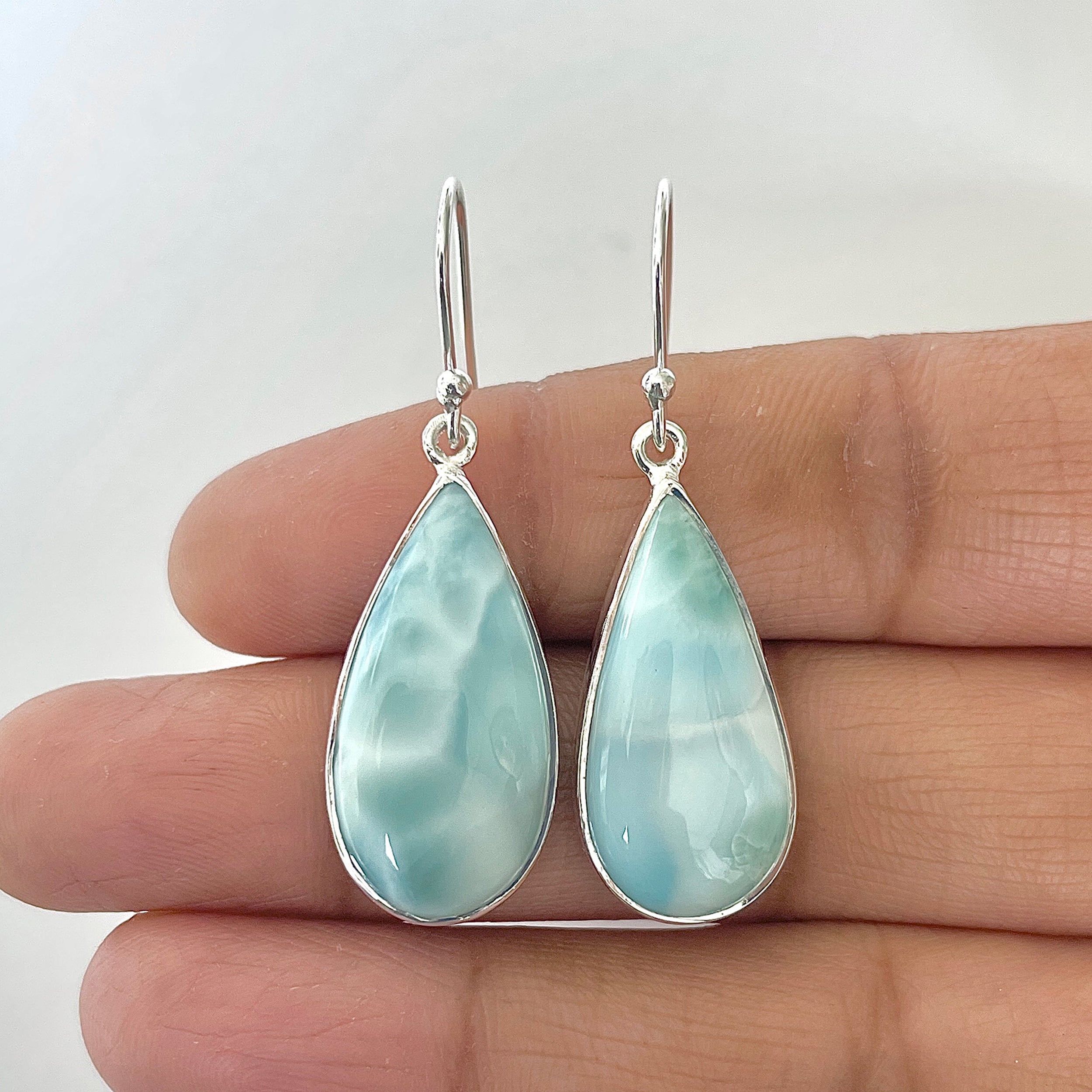 Larimar Earring-(LAR-3-20)