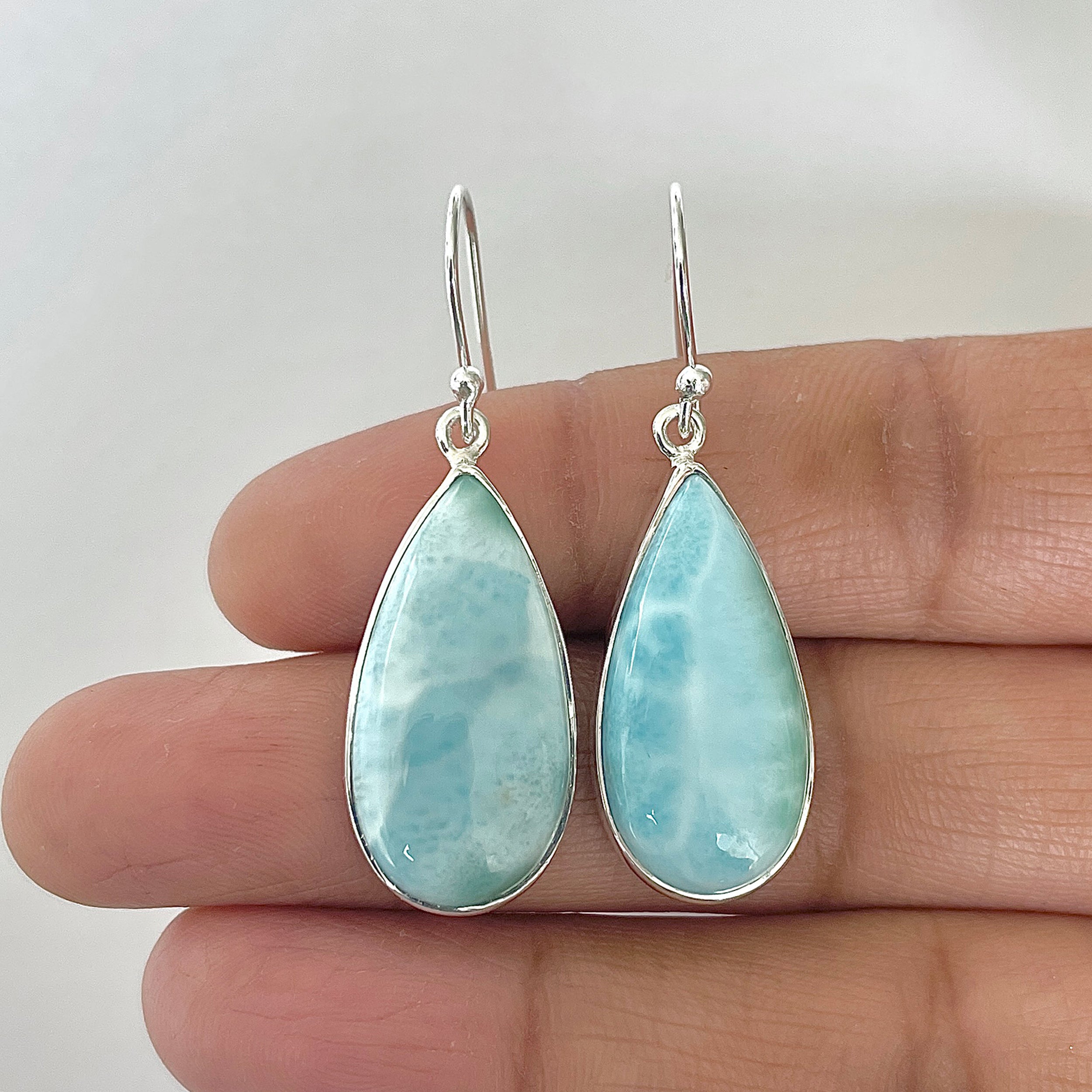Larimar Earring-(LAR-3-21)