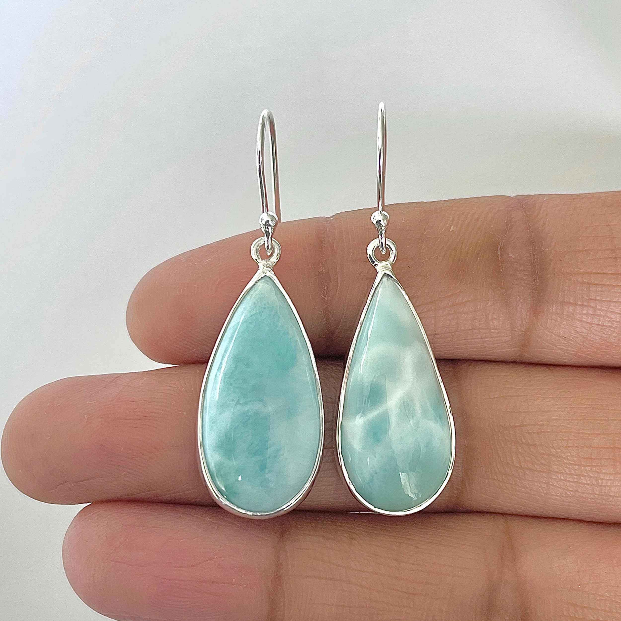 Larimar Earring-(LAR-3-22)