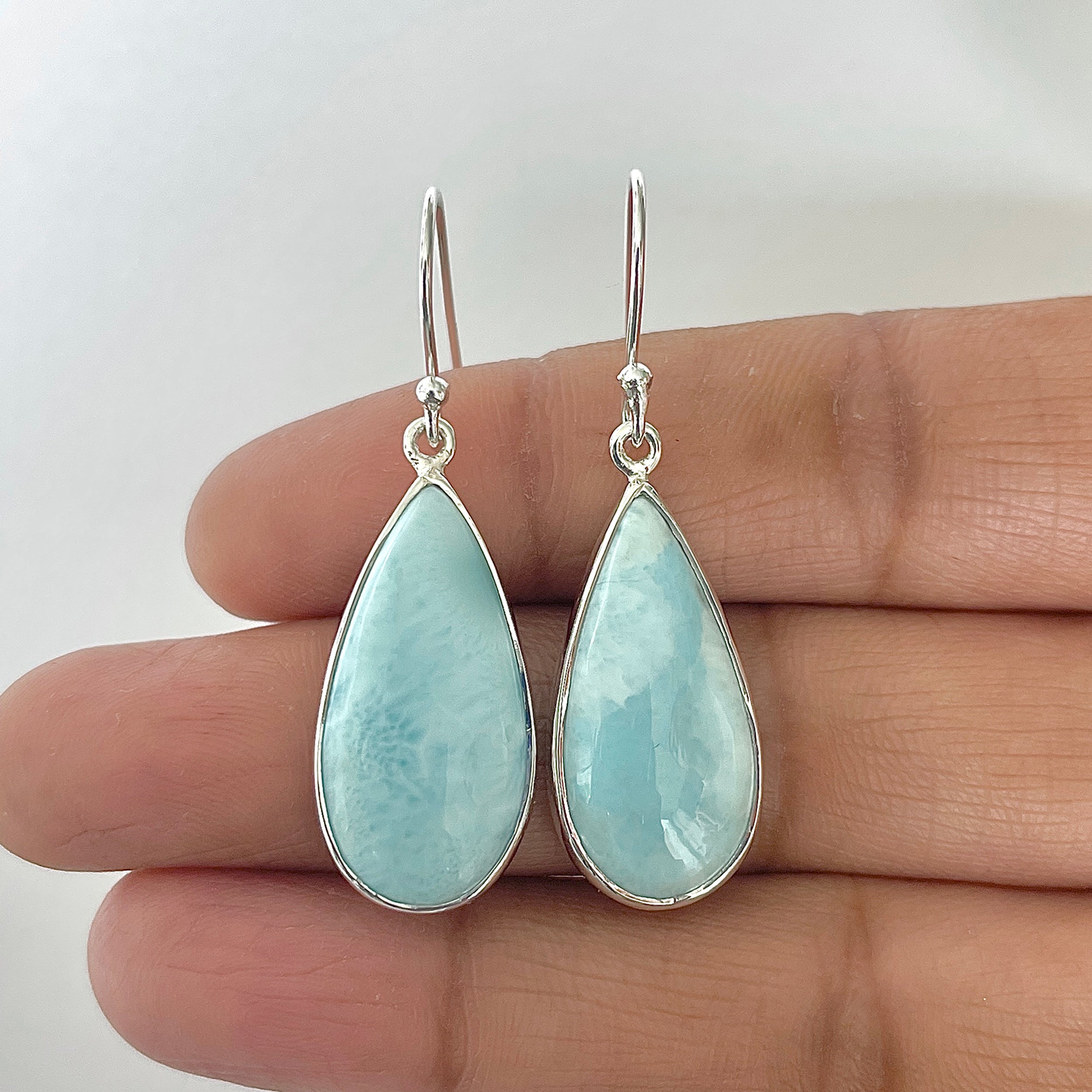 Larimar Earring-(LAR-3-23)
