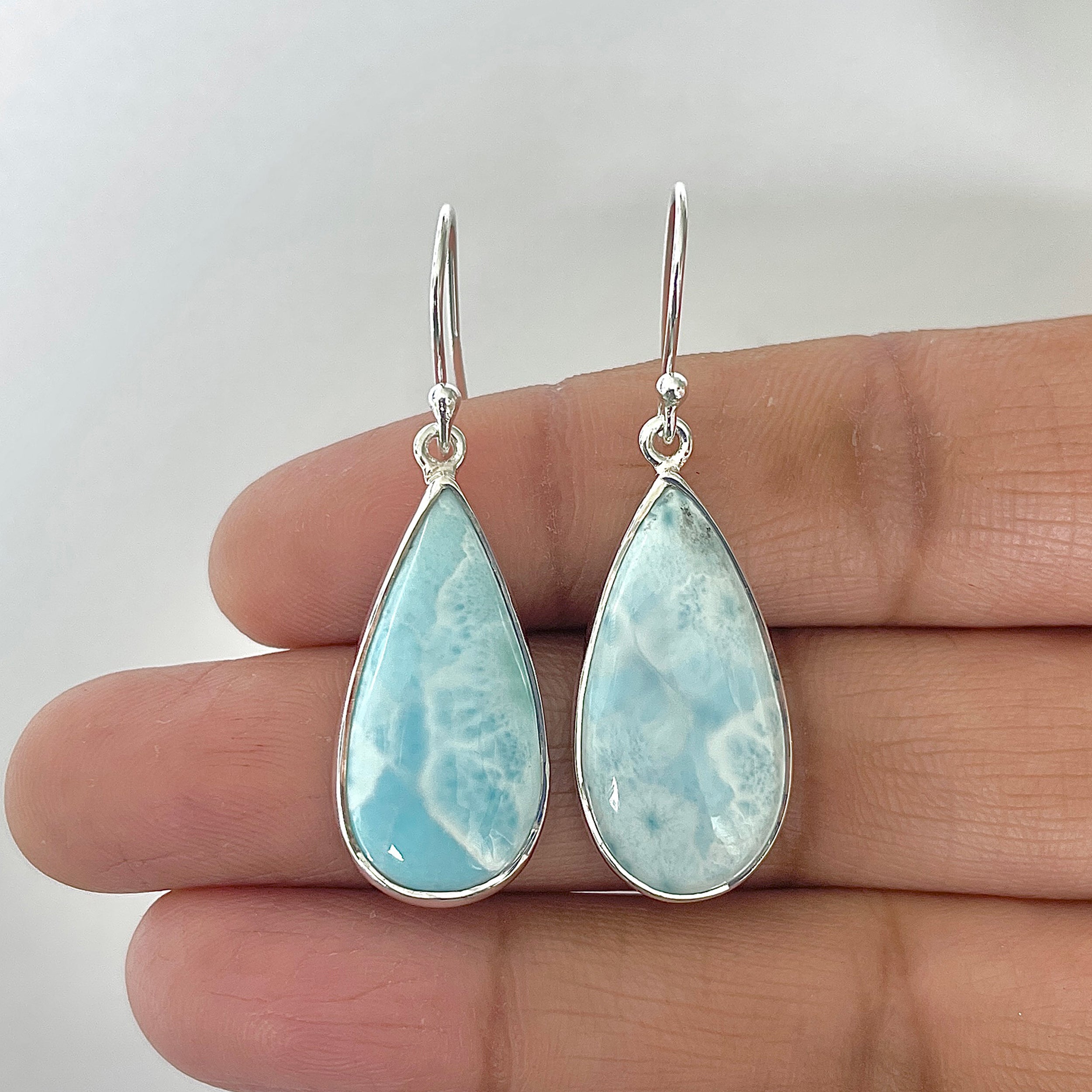 Larimar Earring-(LAR-3-24)