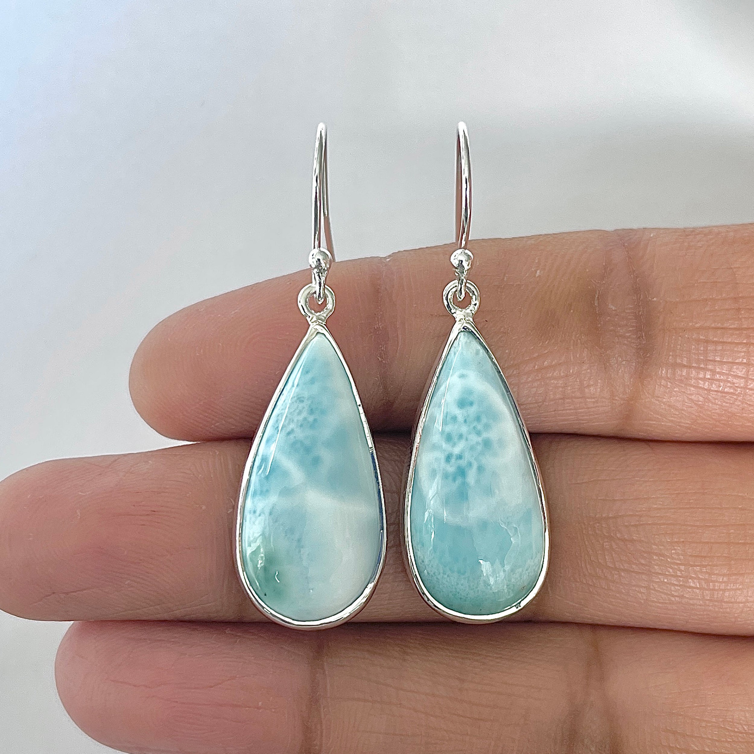Larimar Earring-(LAR-3-30)