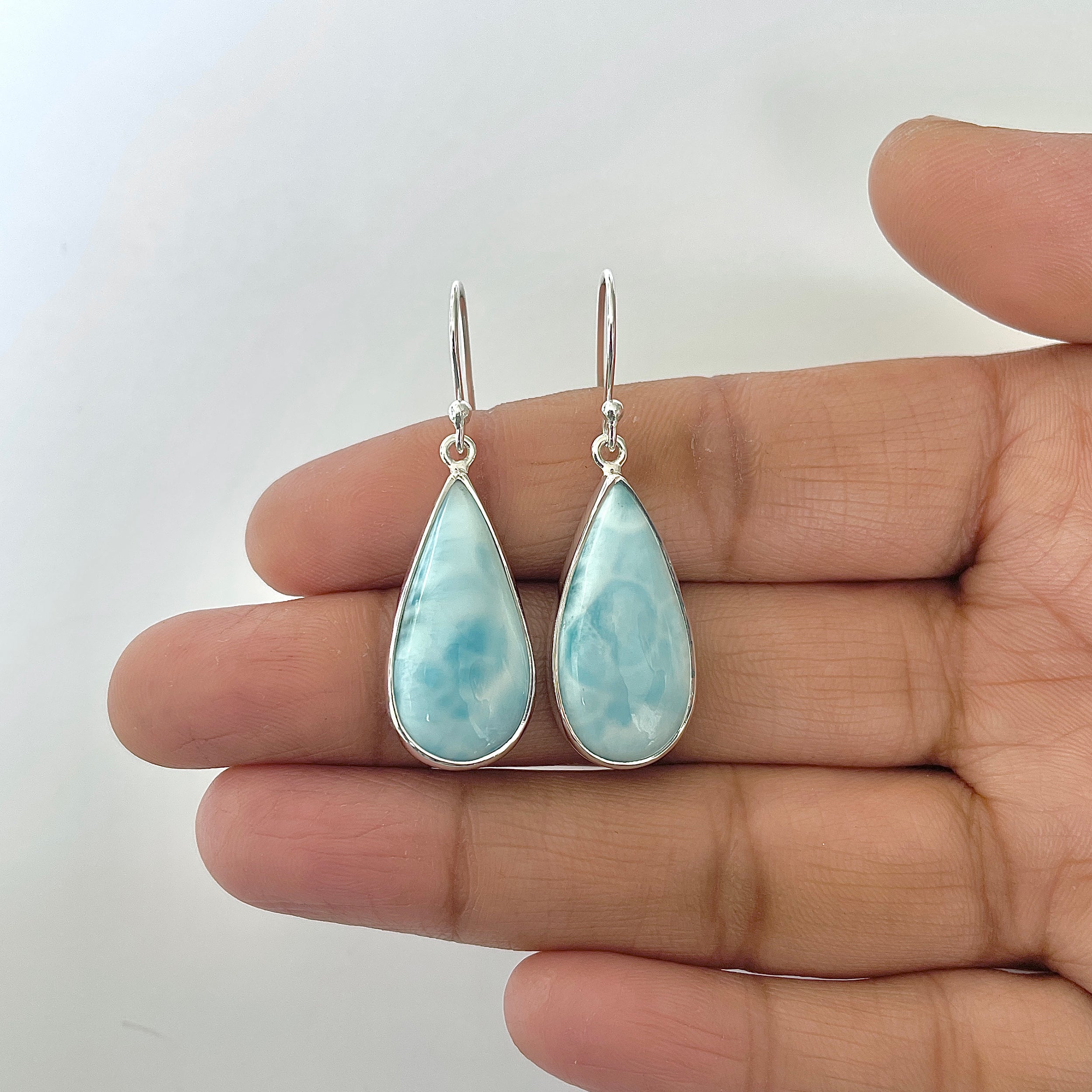 Larimar Earring-(LAR-3-4)