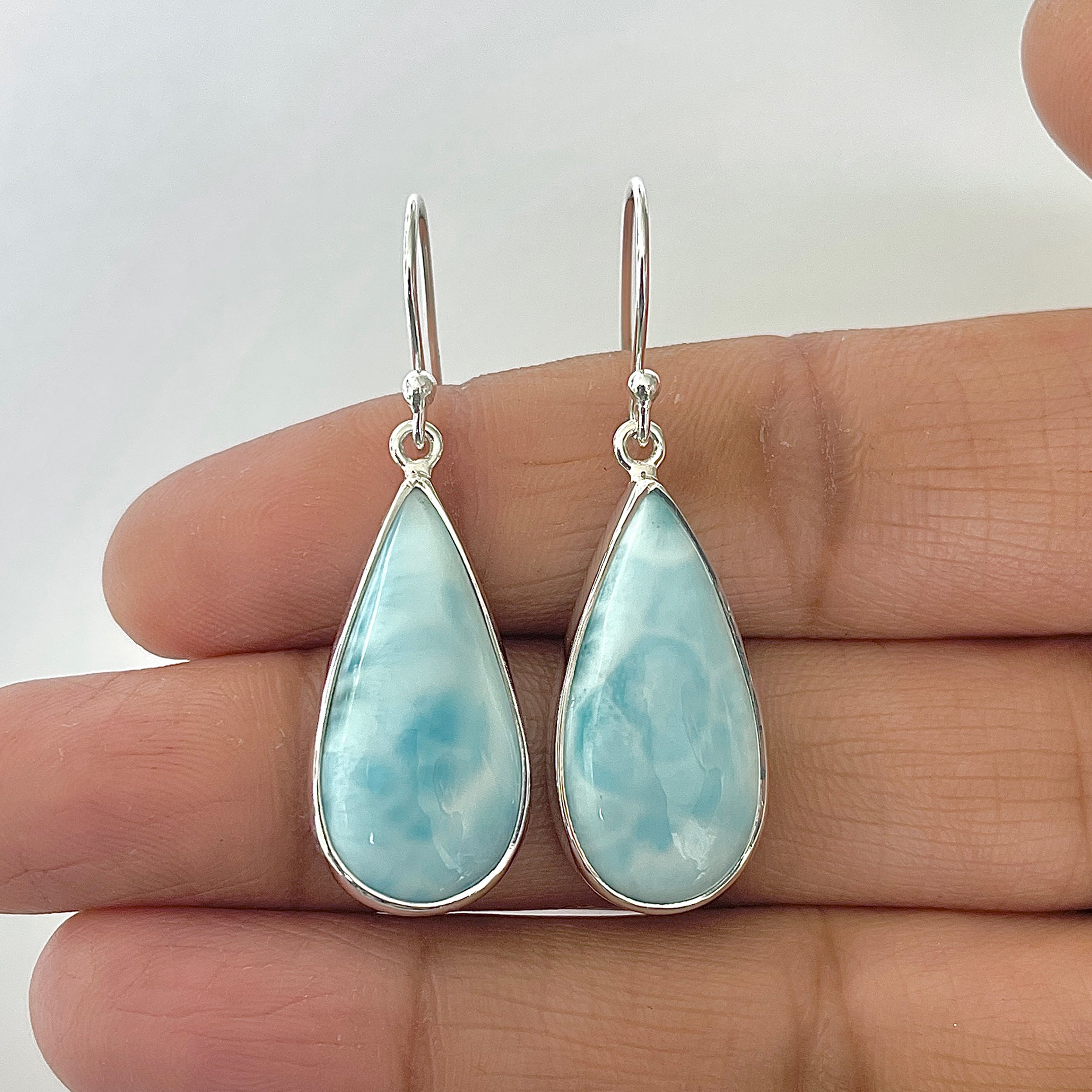 Larimar Earring-(LAR-3-4)