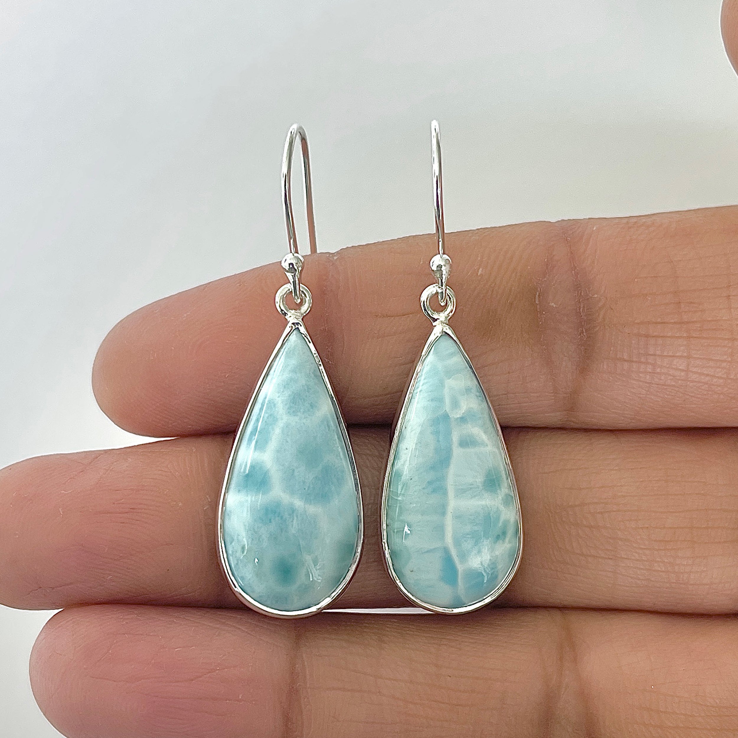 Larimar Earring-(LAR-3-5)