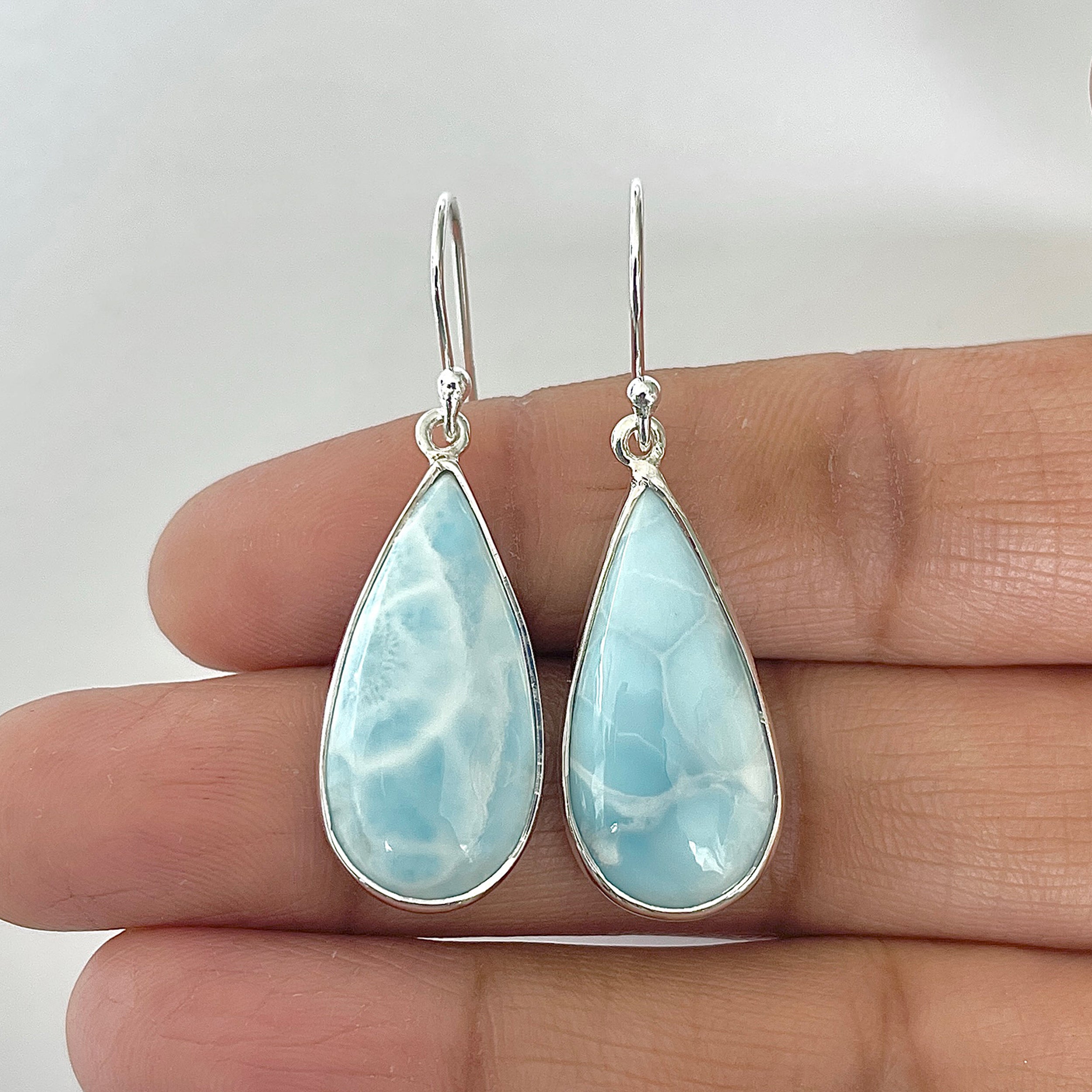 Larimar Earring-(LAR-3-9)