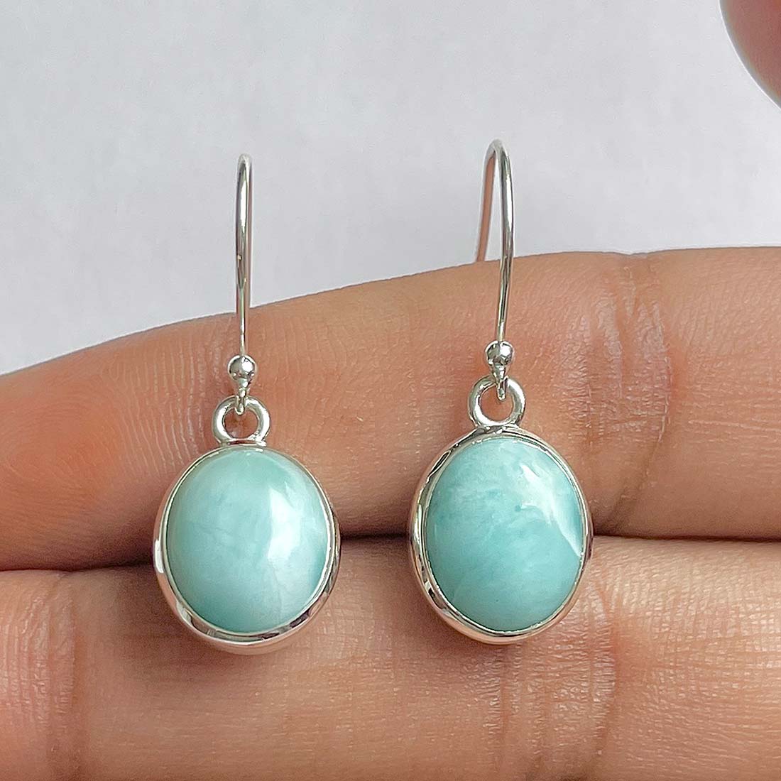 Larimar Earring-(LAR-RDE-727)