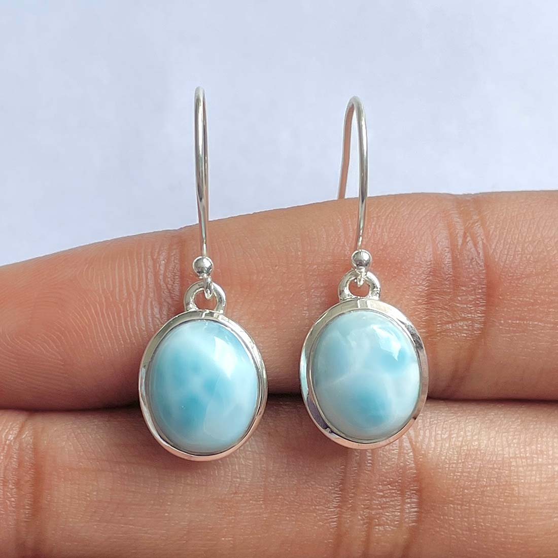 Larimar Earring-(LAR-RDE-779)