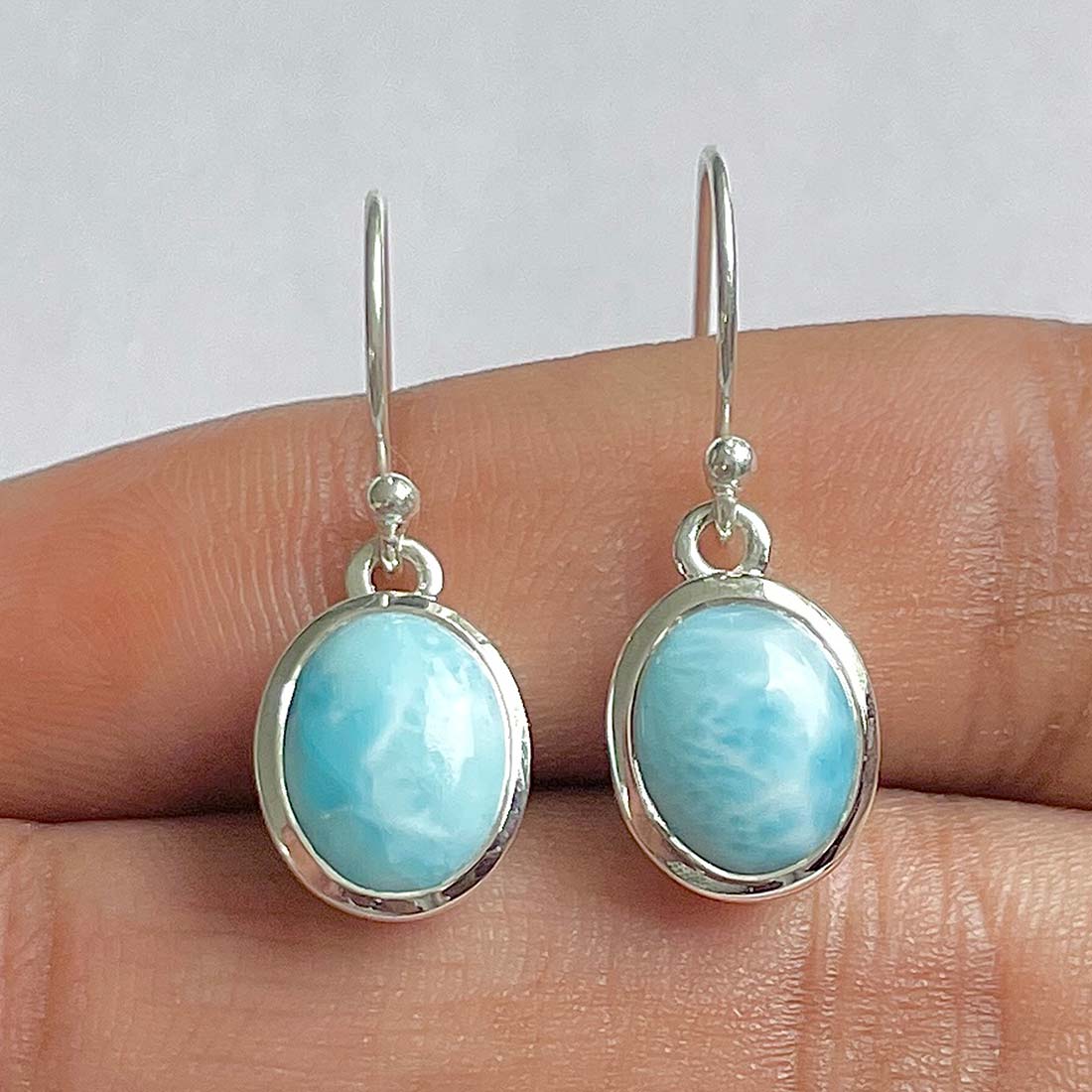 Larimar Earring-(LAR-RDE-829)