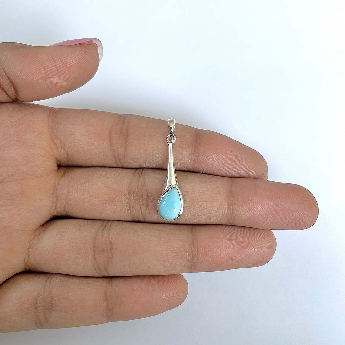 Larimar Pendant-(LAR-RDEP-107)