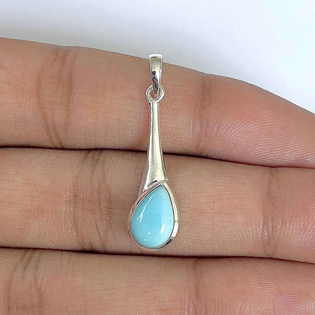 Larimar Pendant-(LAR-RDEP-107)