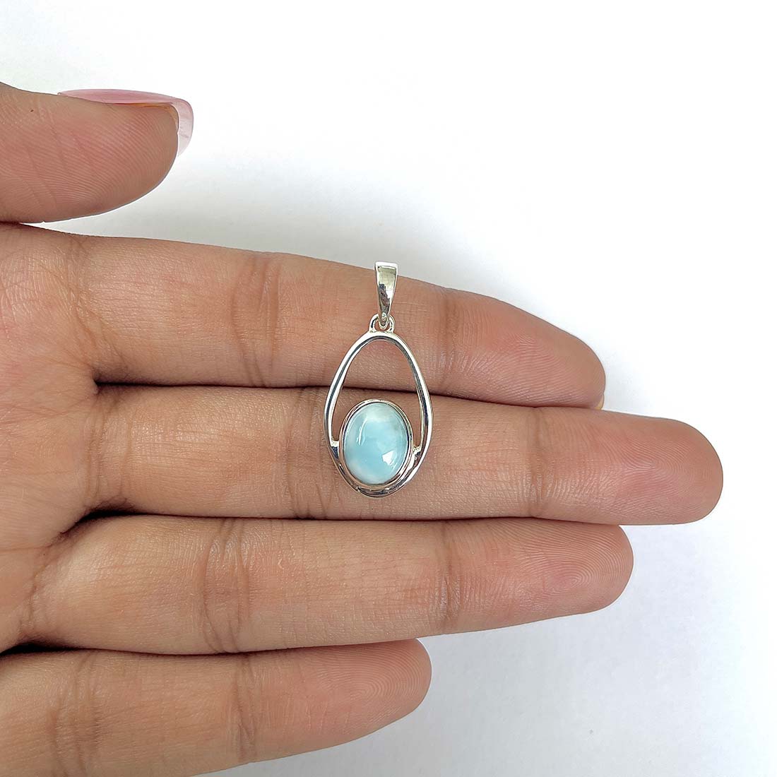 Larimar Pendant-(LAR-RDEP-116)
