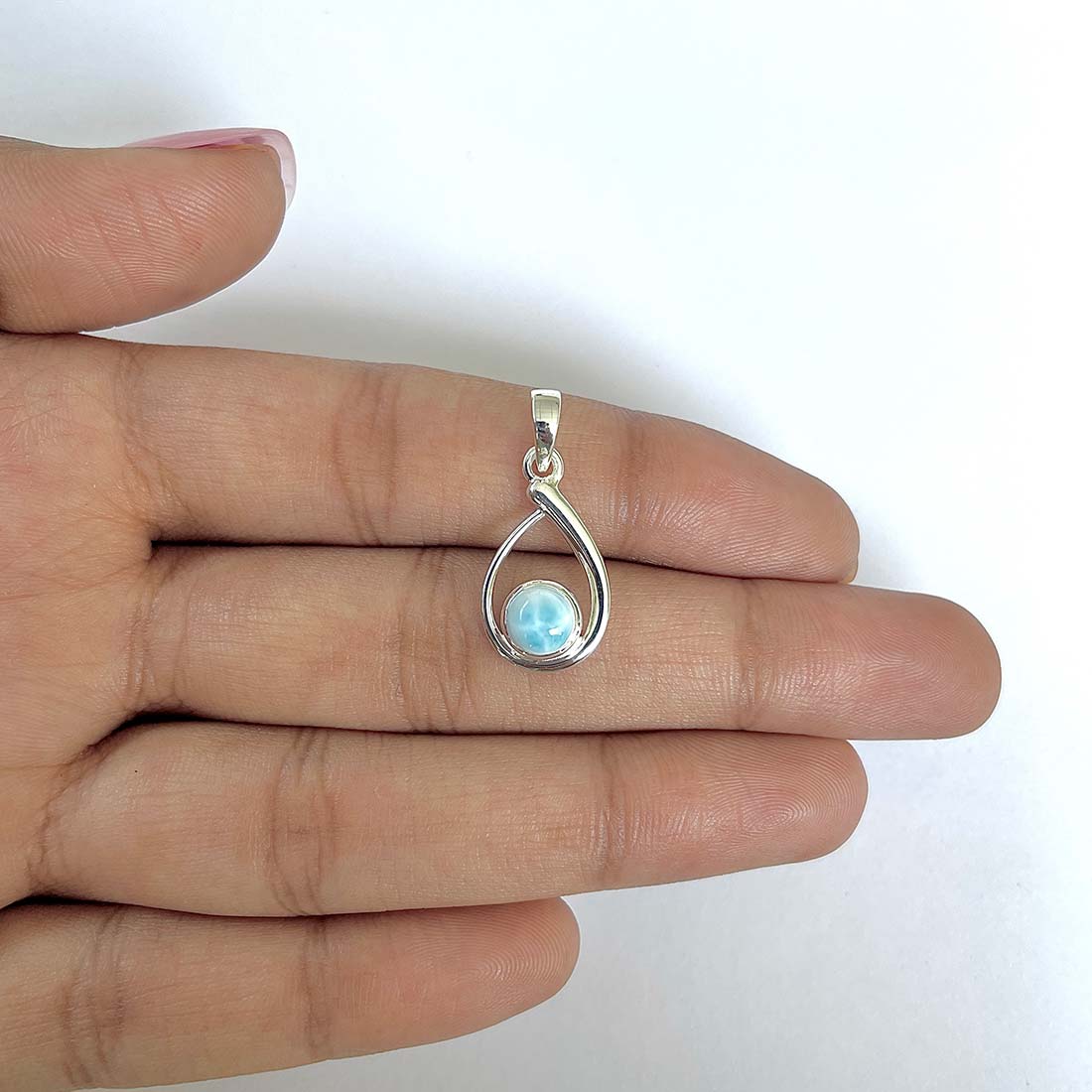 Larimar Pendant-(LAR-RDP-135)