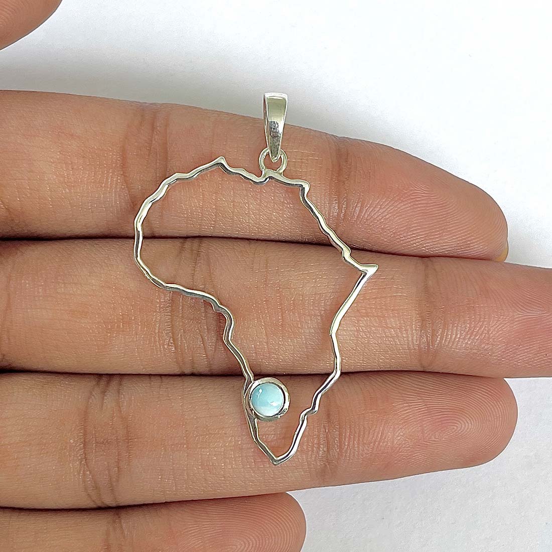 Larimar Pendant-(LAR-RDP-239)