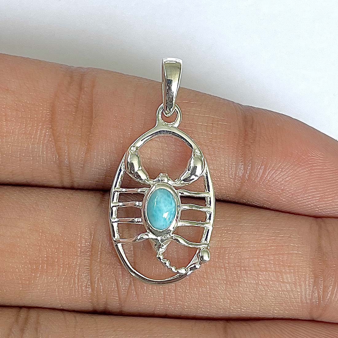Larimar Pendant-(LAR-RDP-54)