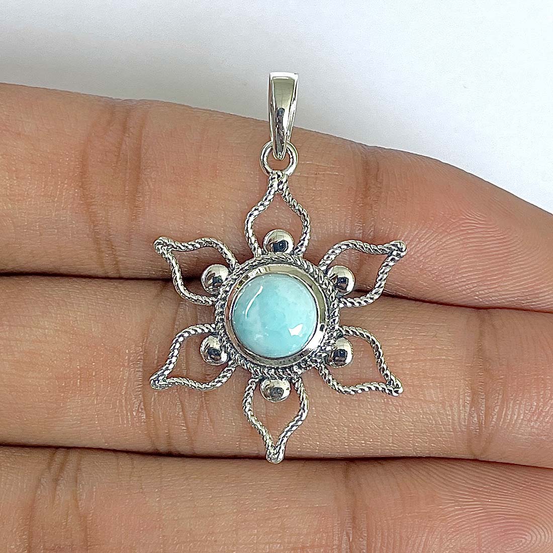 Larimar Pendant-(LAR-RDP-78)