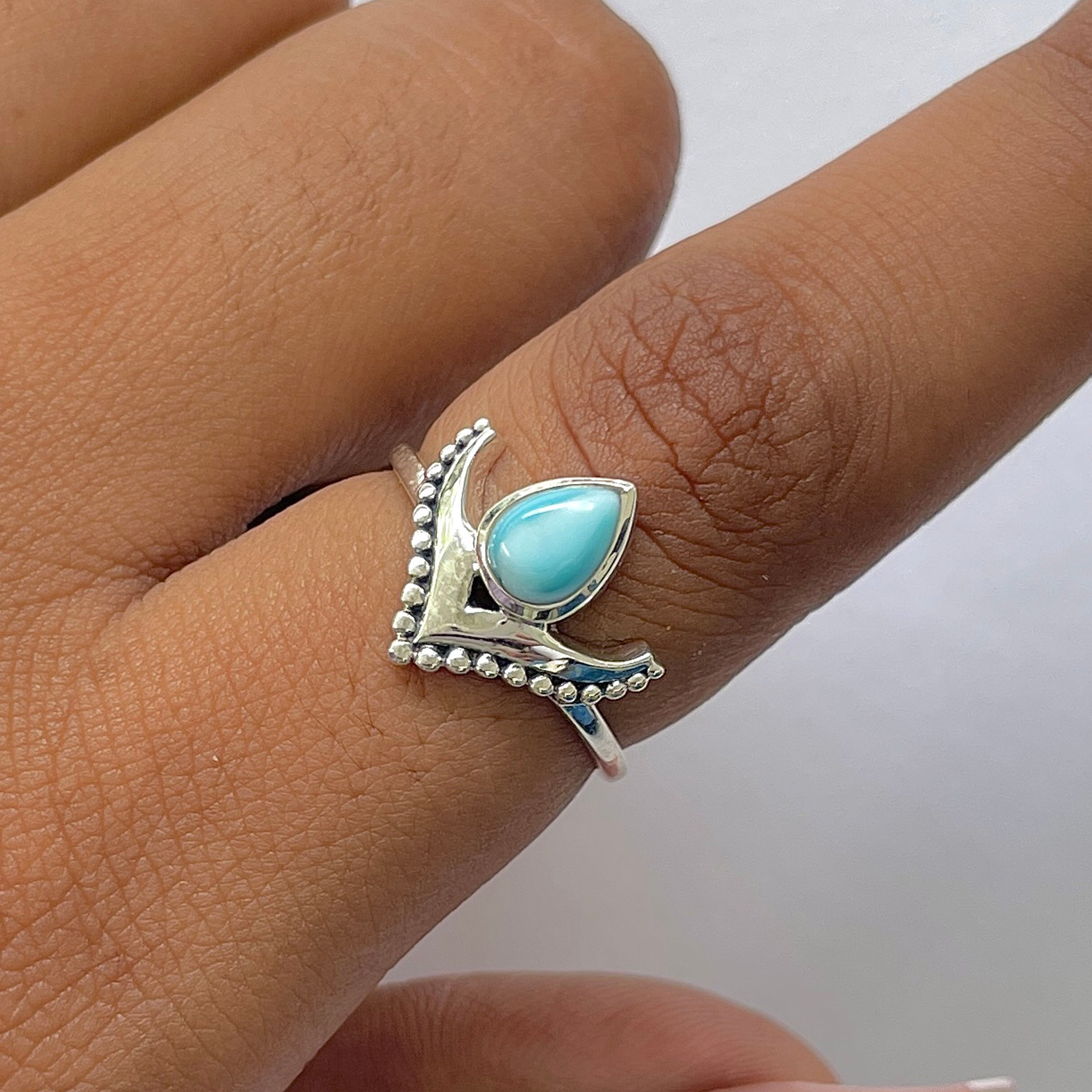 Larimar Ring-(LAR-RDR-1269.)