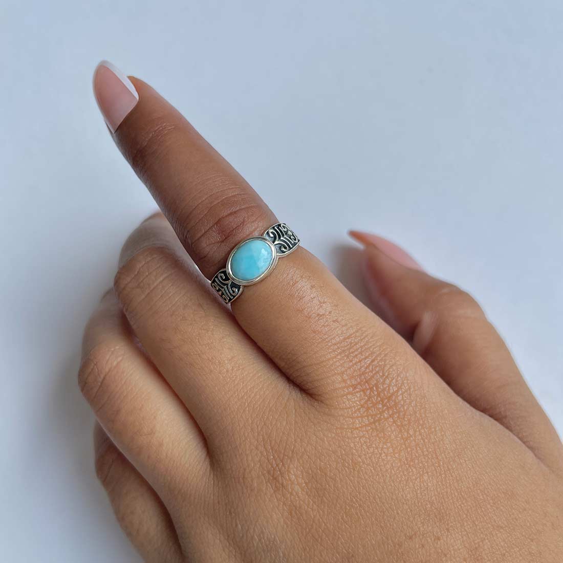 Larimar Ring-(LAR-RDR-1285.)