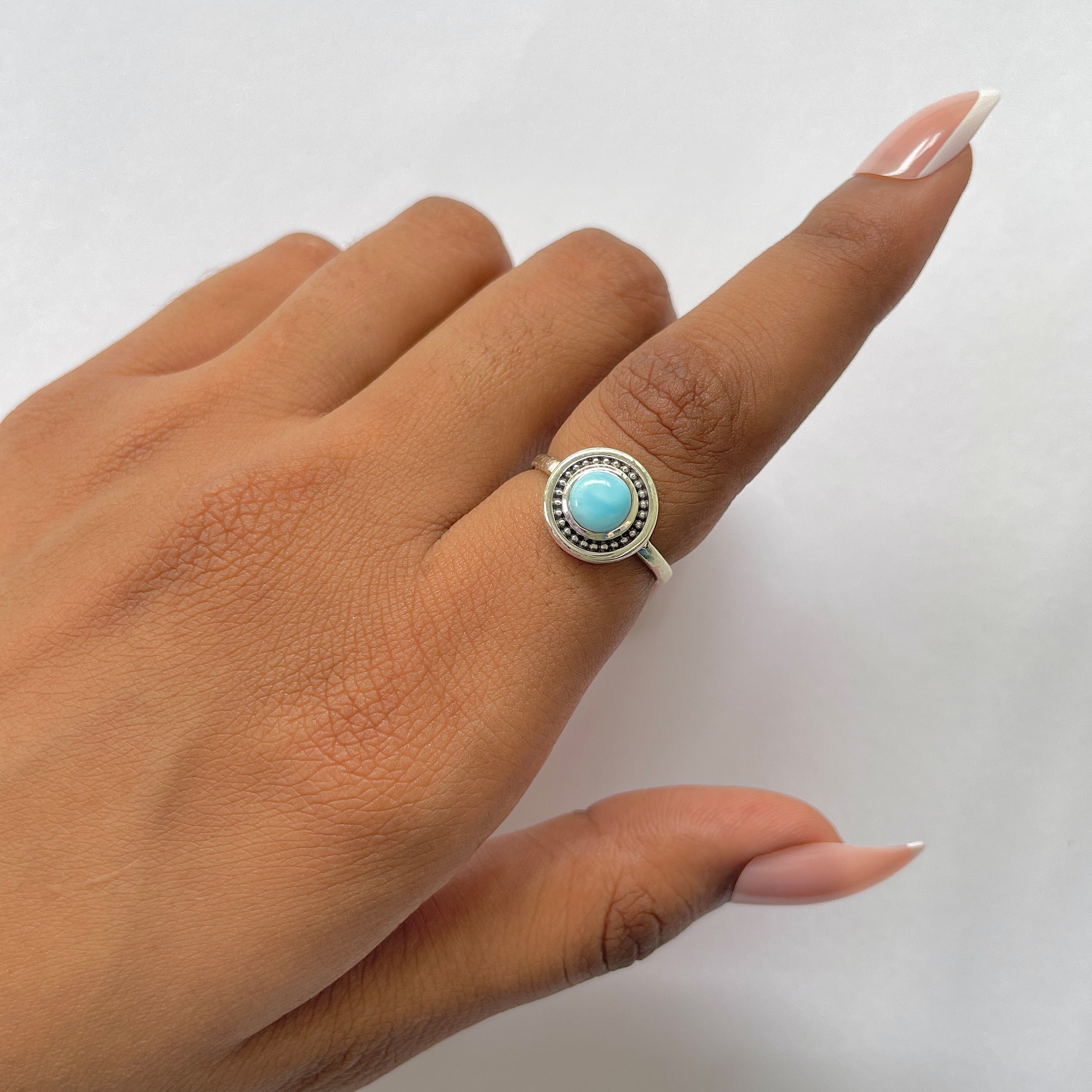 Larimar Ring-(LAR-RDR-1289.)