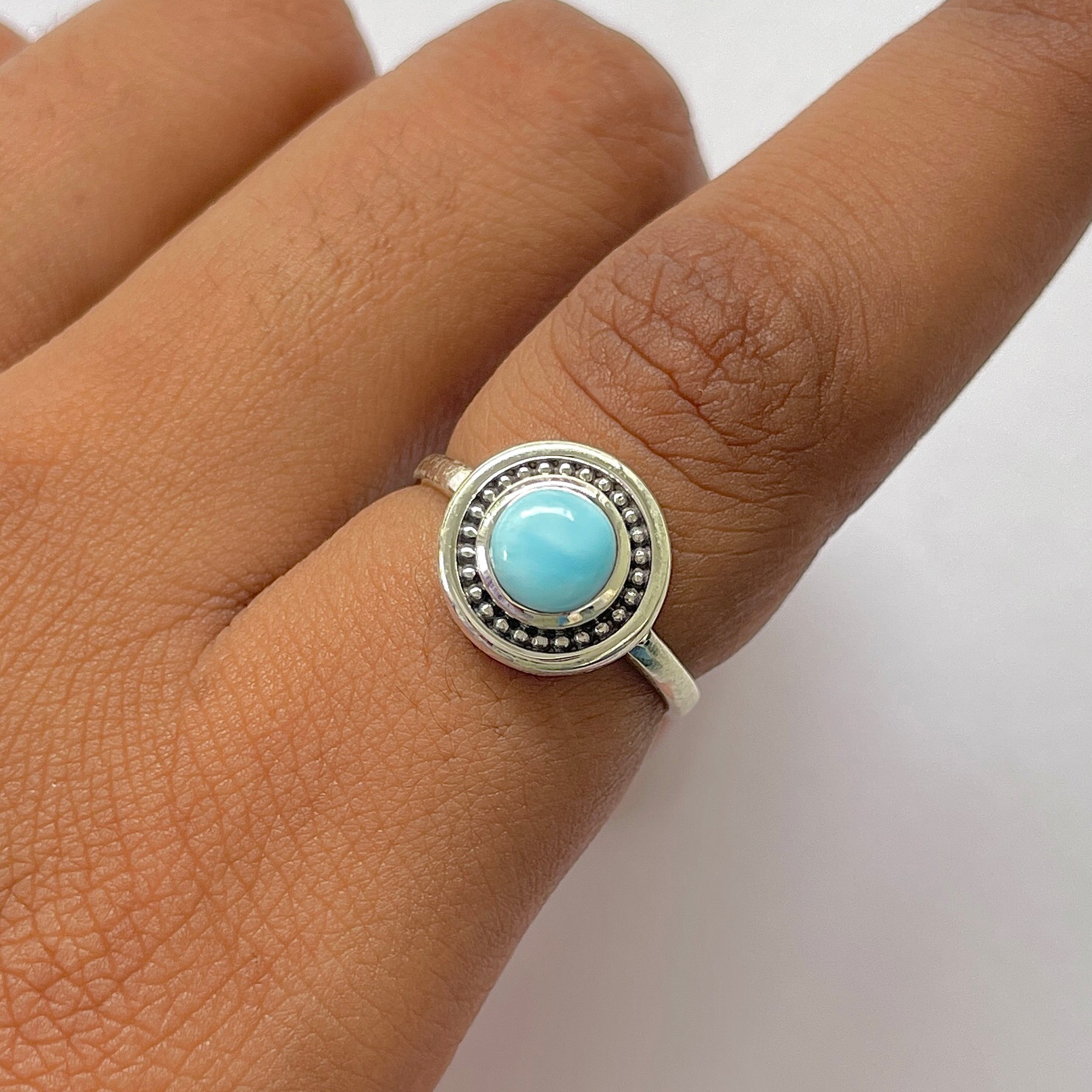 Larimar Ring-(LAR-RDR-1289.)