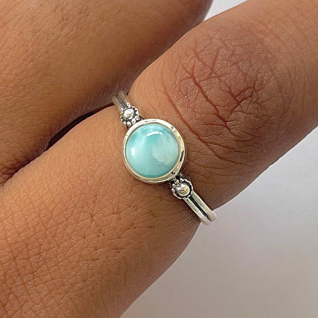 Larimar Ring-(LAR-RDR-1301.)
