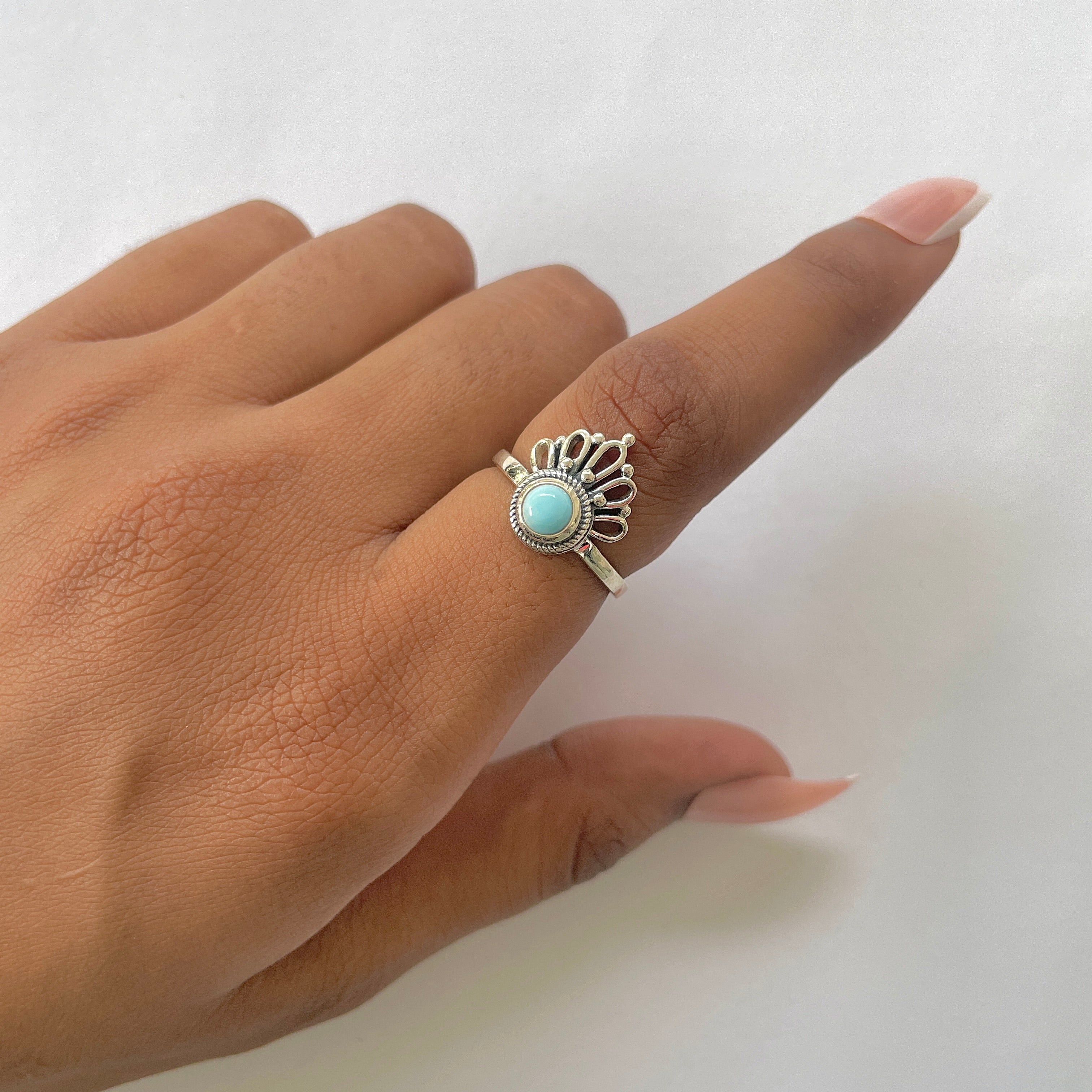 Larimar Ring-(LAR-RDR-1305.)