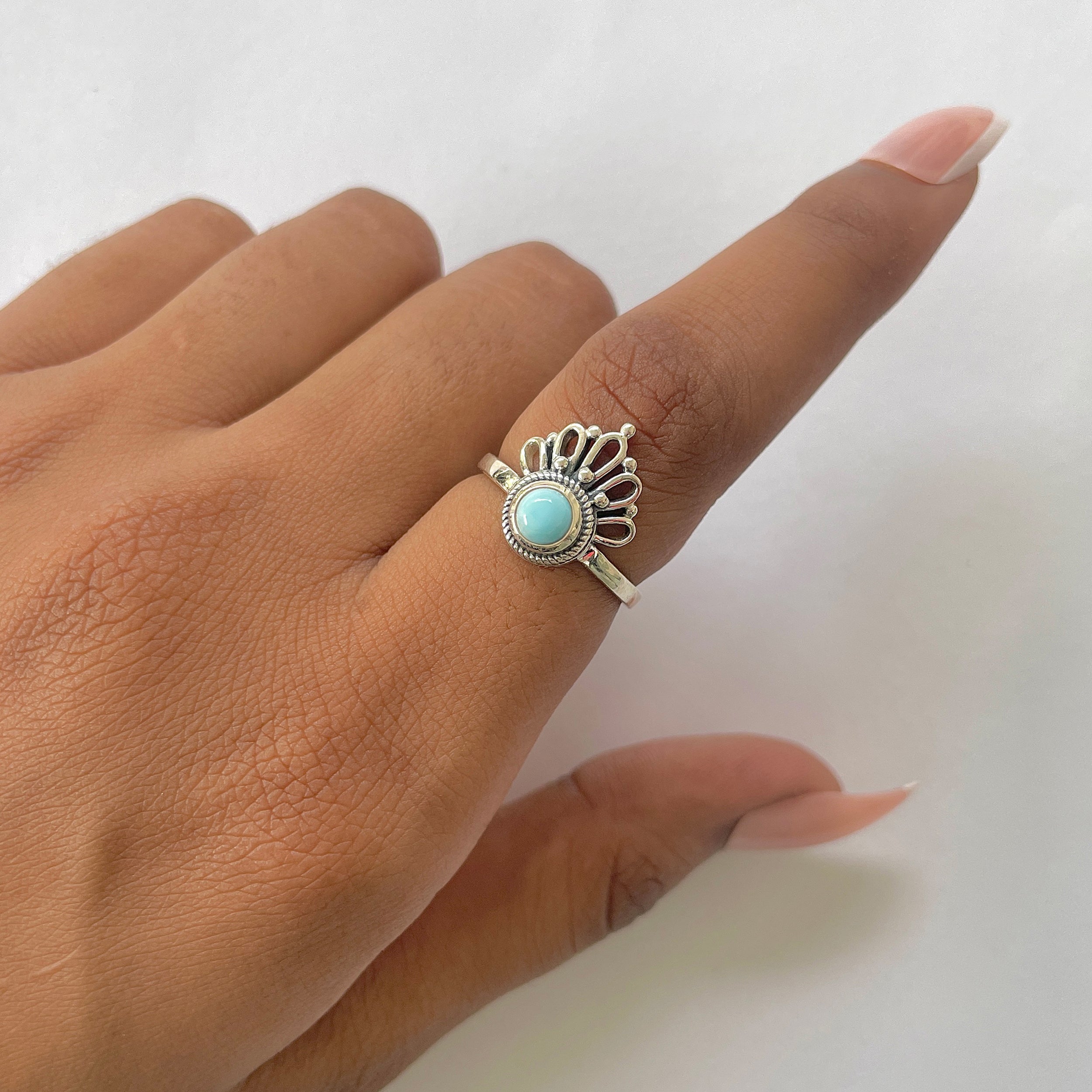 Larimar Ring-(LAR-RDR-1305.)