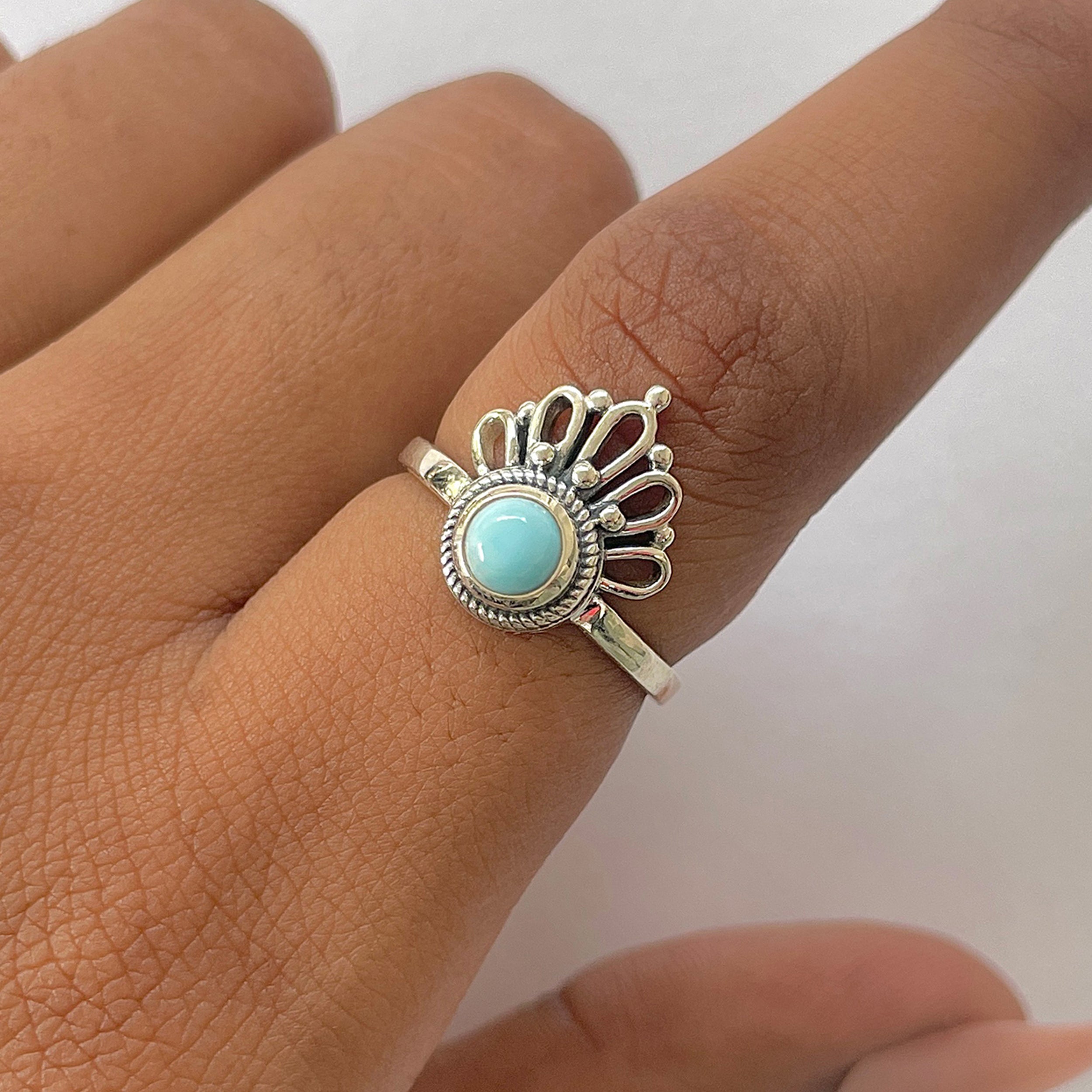 Larimar Ring-(LAR-RDR-1305.)