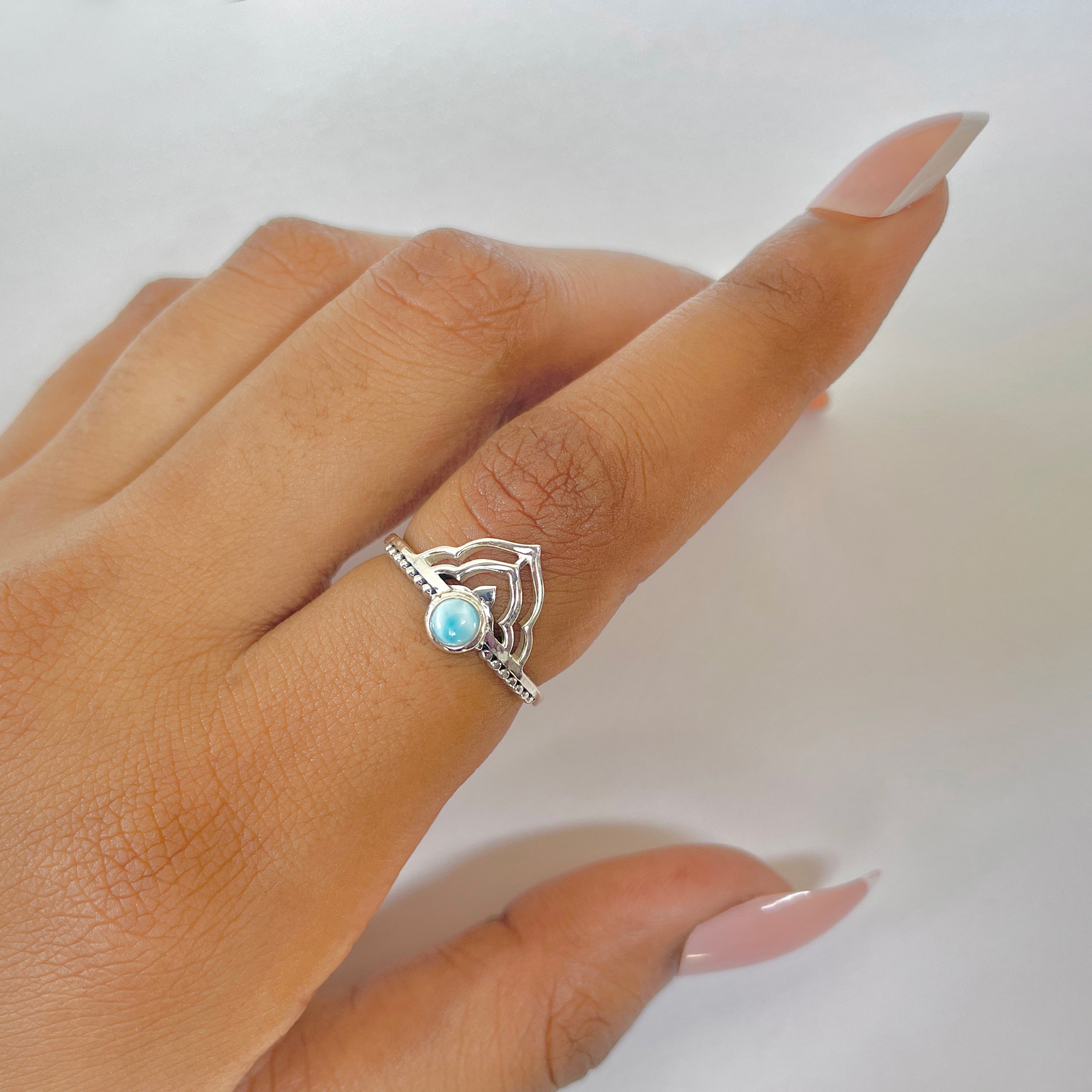 Larimar Ring-(LAR-RDR-1328.)