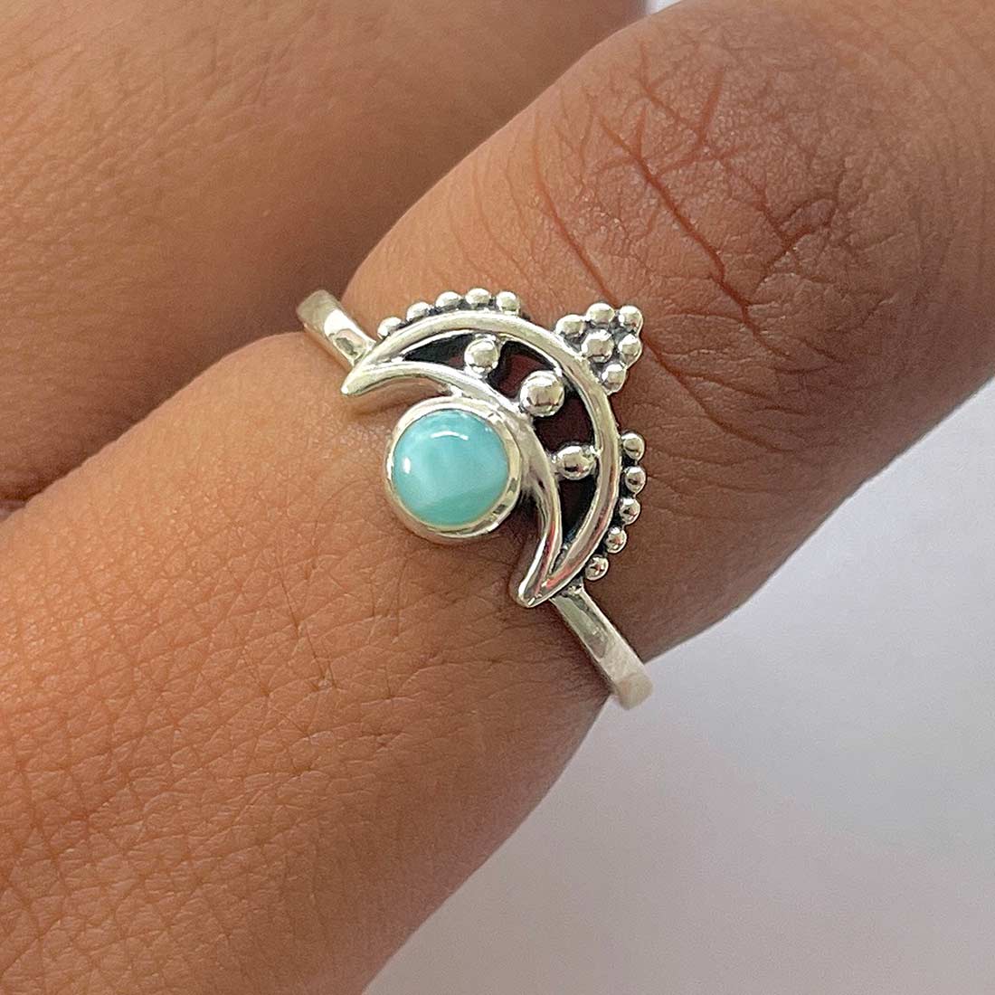 Larimar Ring-(LAR-RDR-1344.)